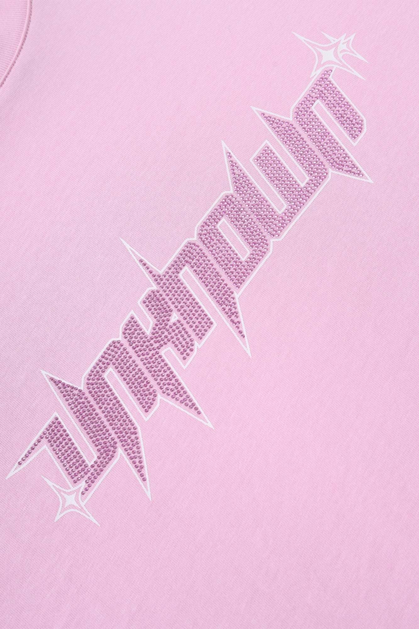 PINK RHINESTONE TEE-Fineriform