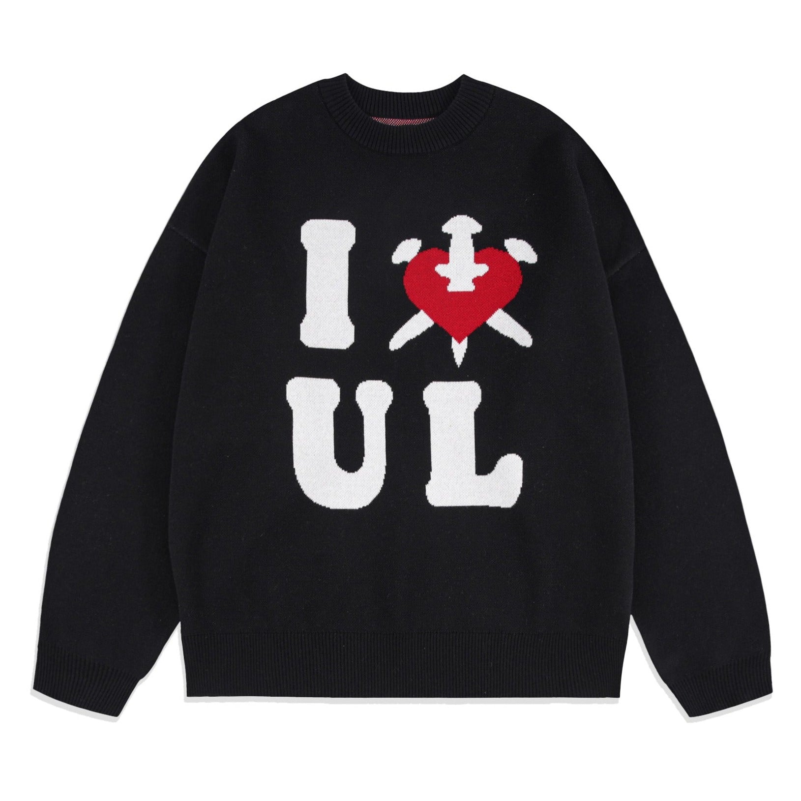 BLACK I <3 UL KNIT-Fineriform