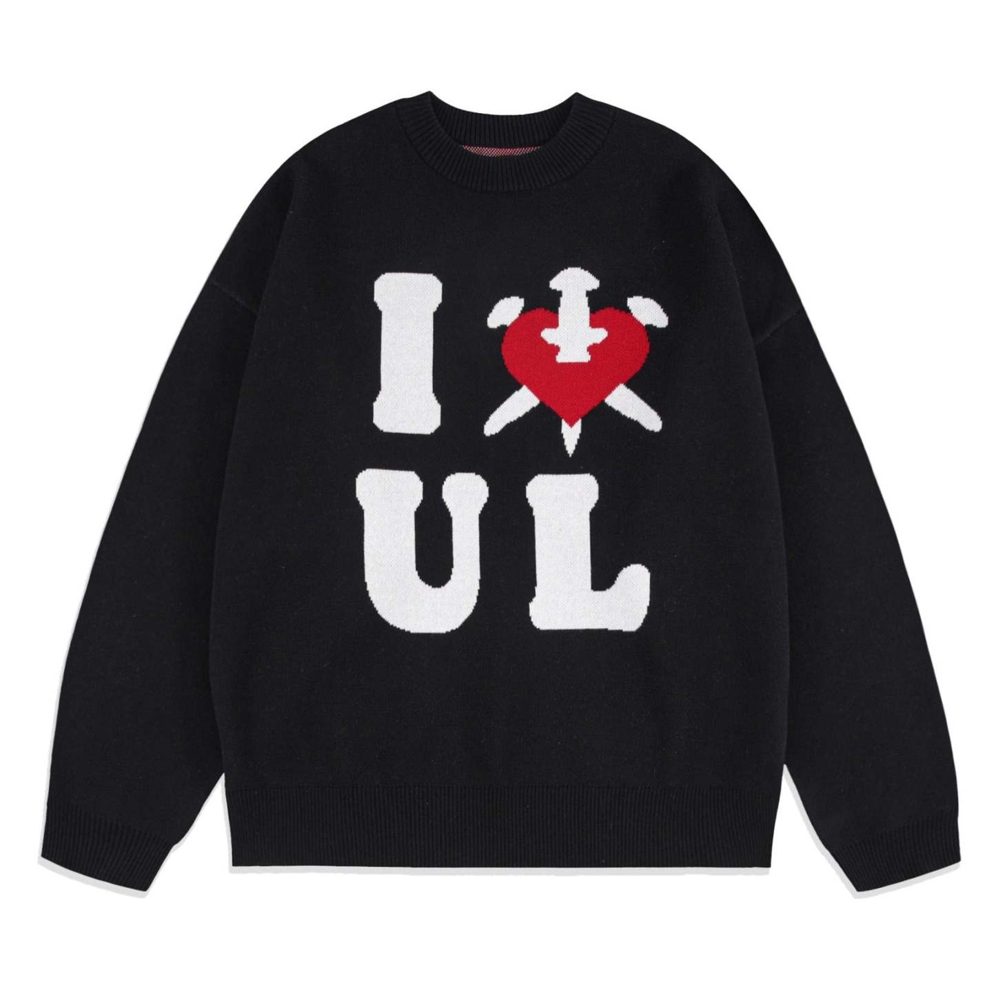 BLACK I <3 UL KNIT-Fineriform