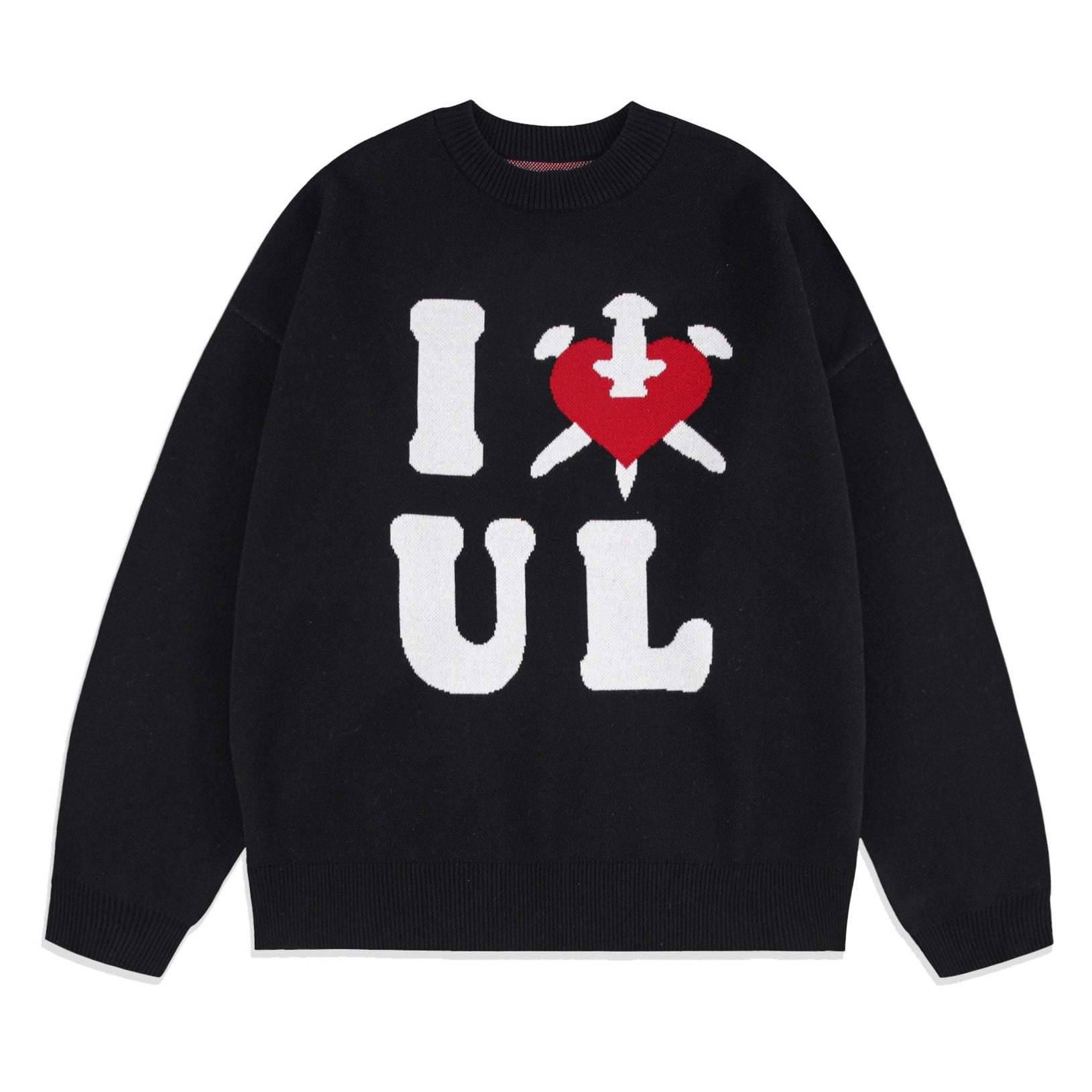 BLACK I <3 UL KNIT-Fineriform