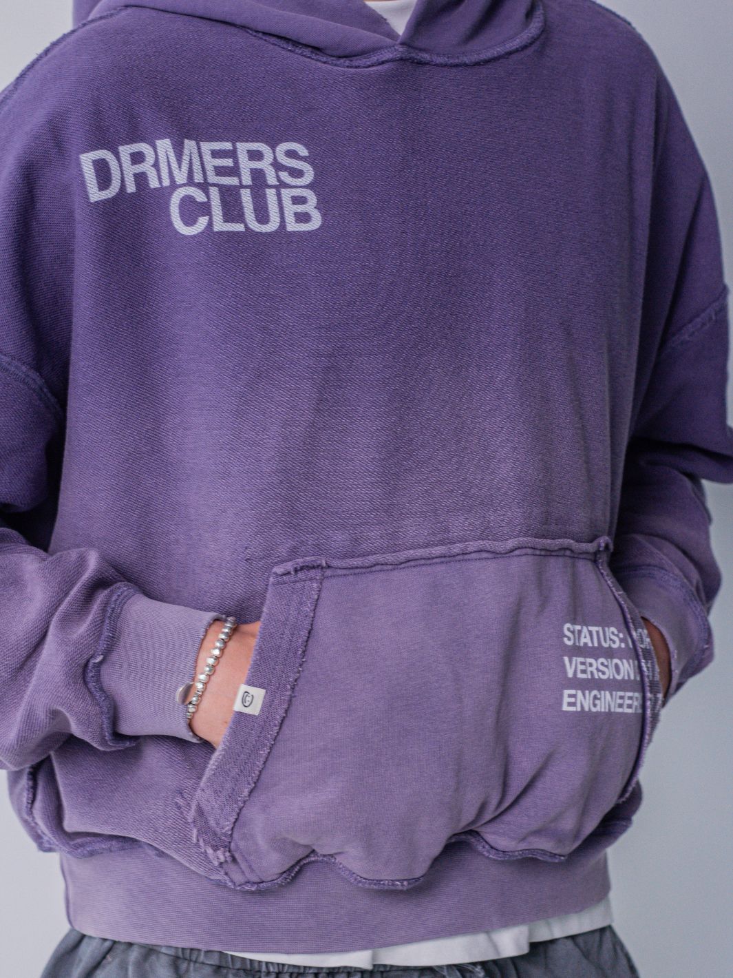 IN PROGRESS REVERSIBLE HOODIE - AMETHYST-Fineriform