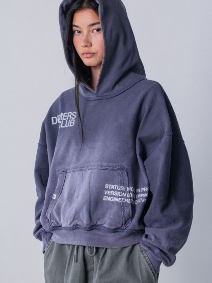 IN PROGRESS REVERSIBLE HOODIE - BLUE LAVENDER-Fineriform