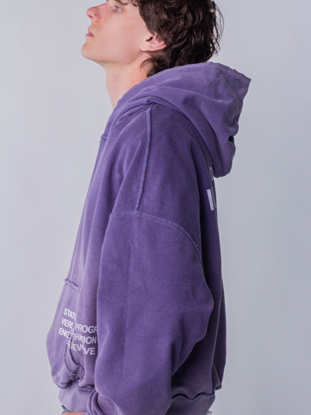 IN PROGRESS REVERSIBLE HOODIE - AMETHYST-Fineriform