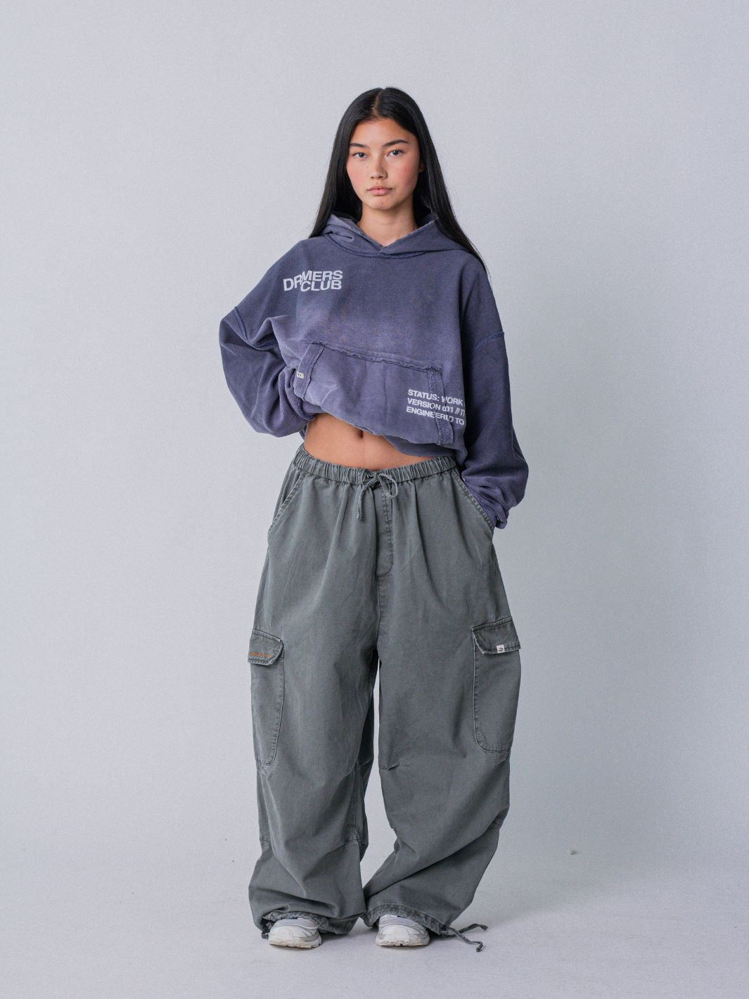 IN PROGRESS REVERSIBLE HOODIE - BLUE LAVENDER-Fineriform