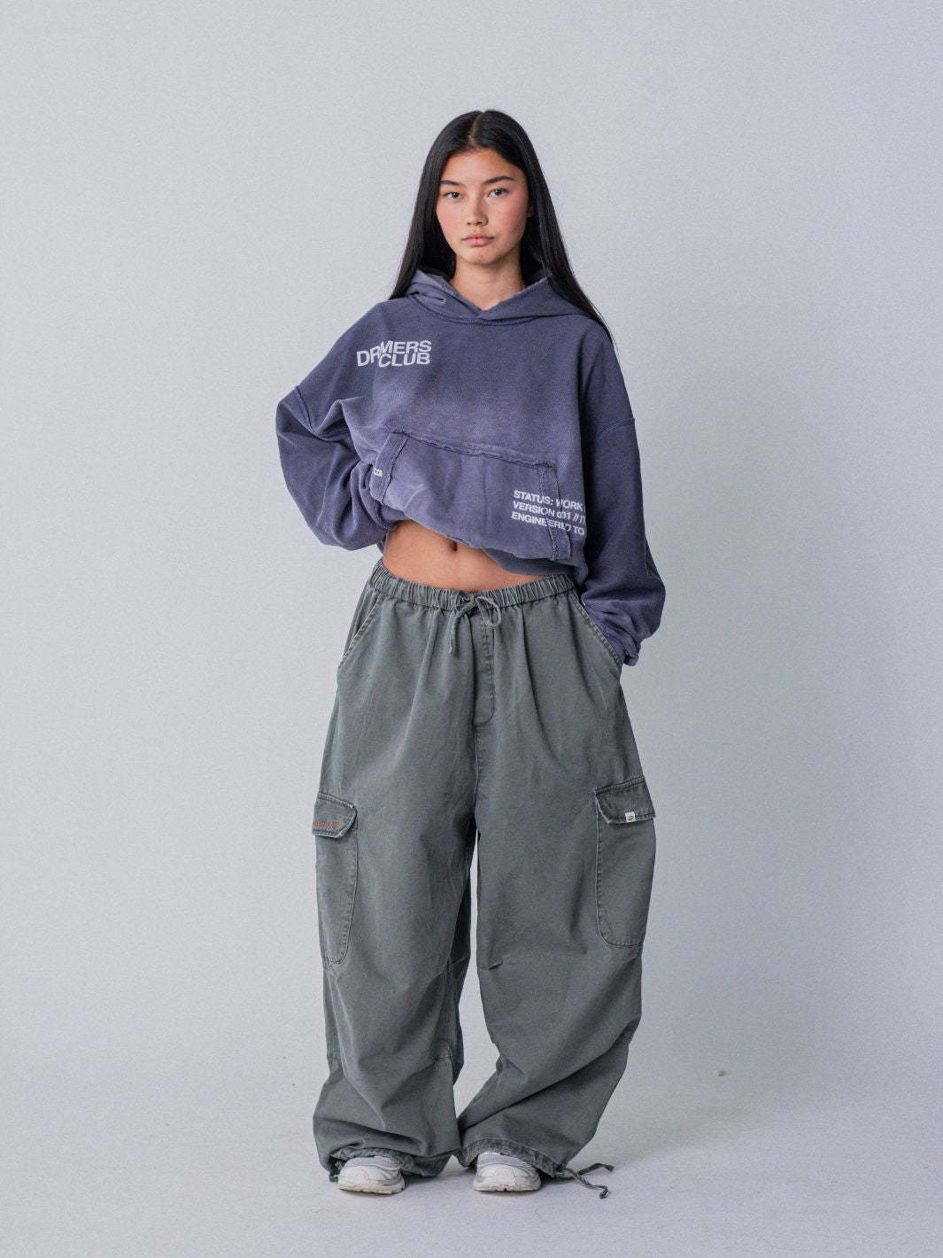 IN PROGRESS REVERSIBLE HOODIE - BLUE LAVENDER-Fineriform