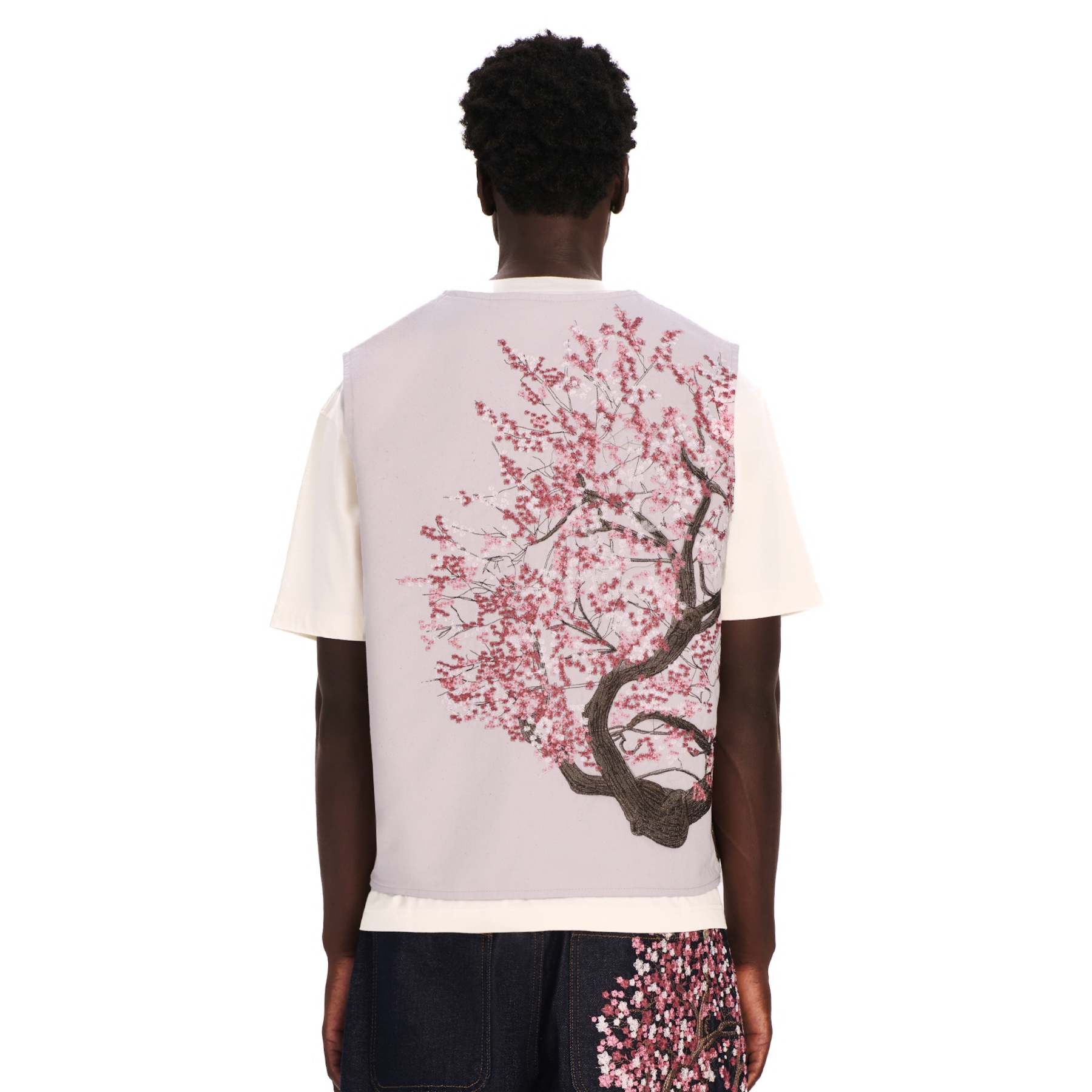 "blossom v3" denim Vest-Fineriform