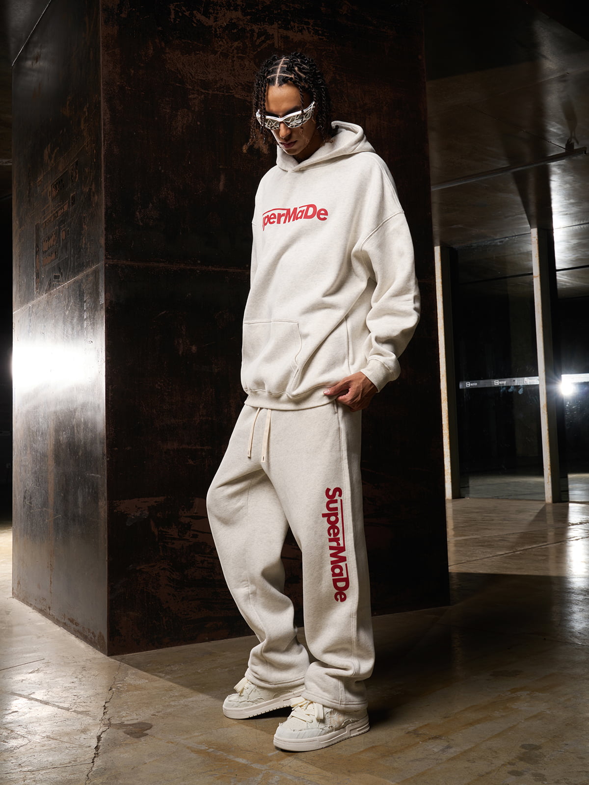 Streetwear SuperMade Letter Print Casual Set-Fineriform