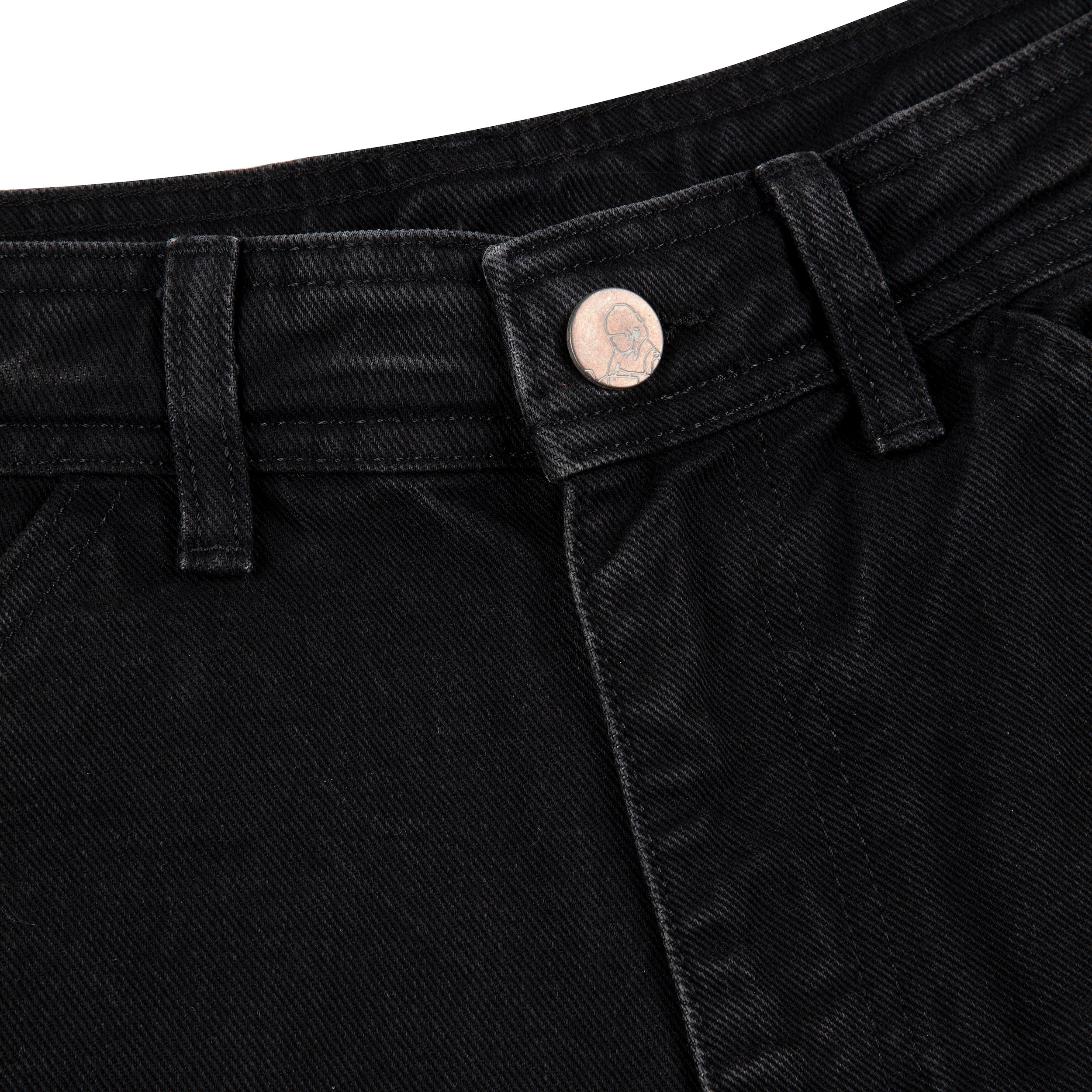 "lotus" Jorts black fishnet-Fineriform