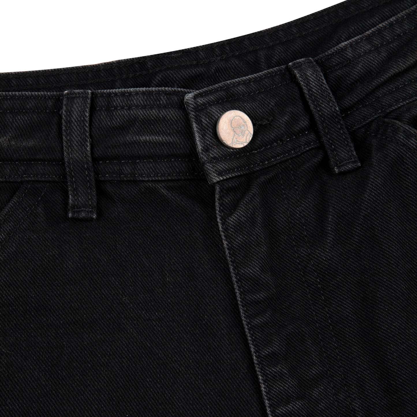 "lotus" Jorts black fishnet-Fineriform