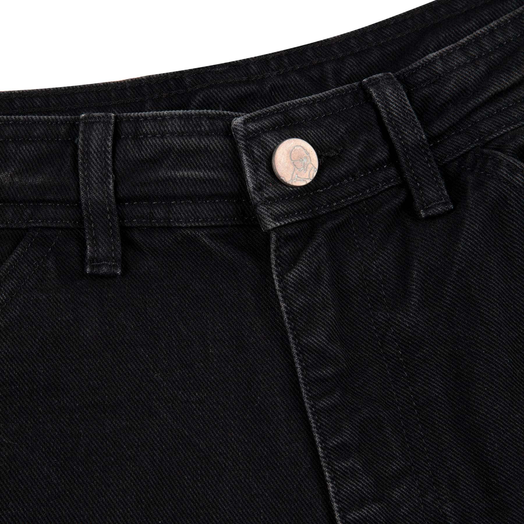 "lotus" Jorts black fishnet-Fineriform