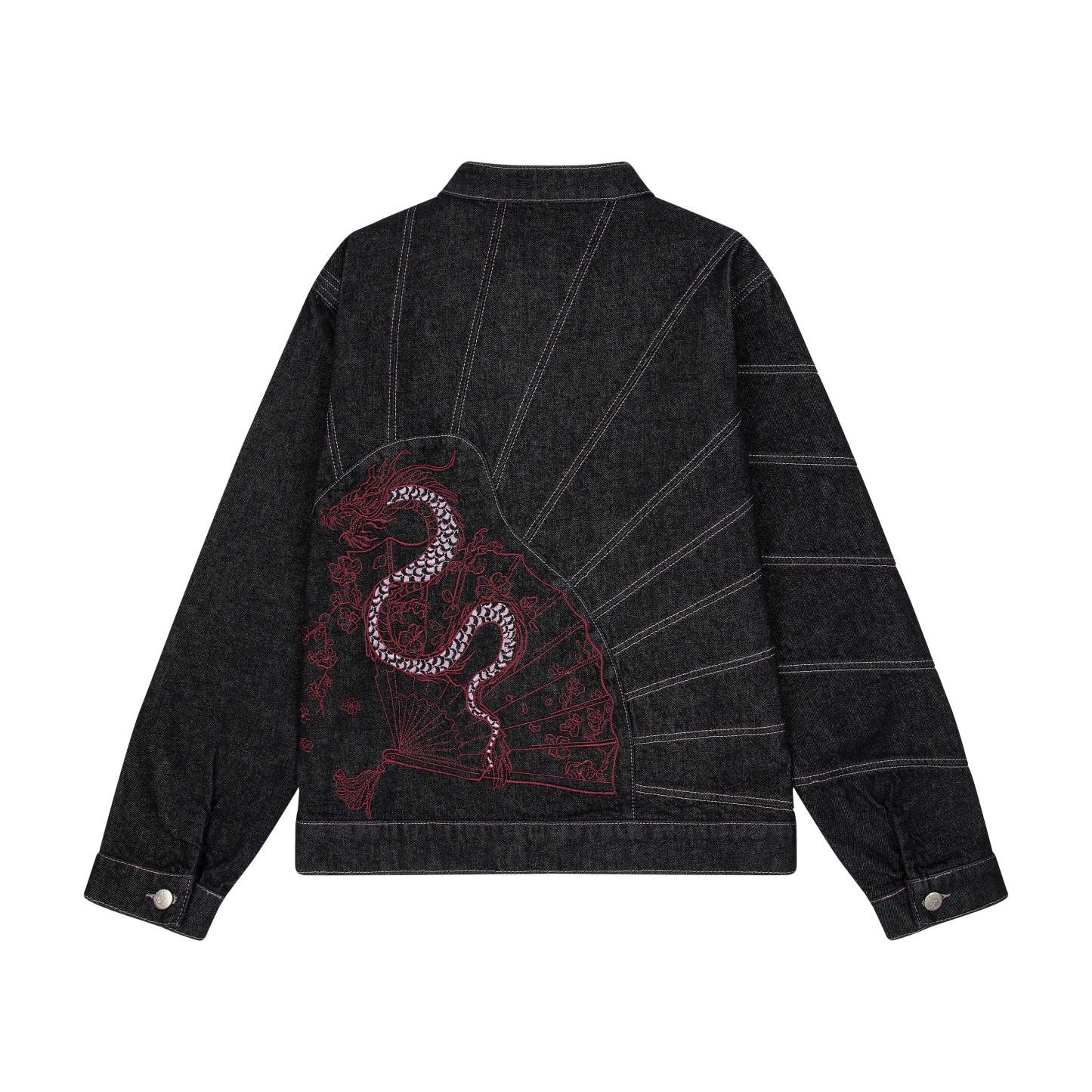 "yakuza" raw denim Jacket-Fineriform