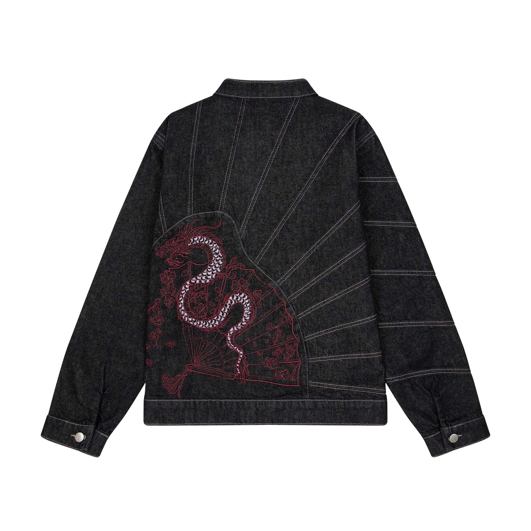 "yakuza" raw denim Jacket-Fineriform