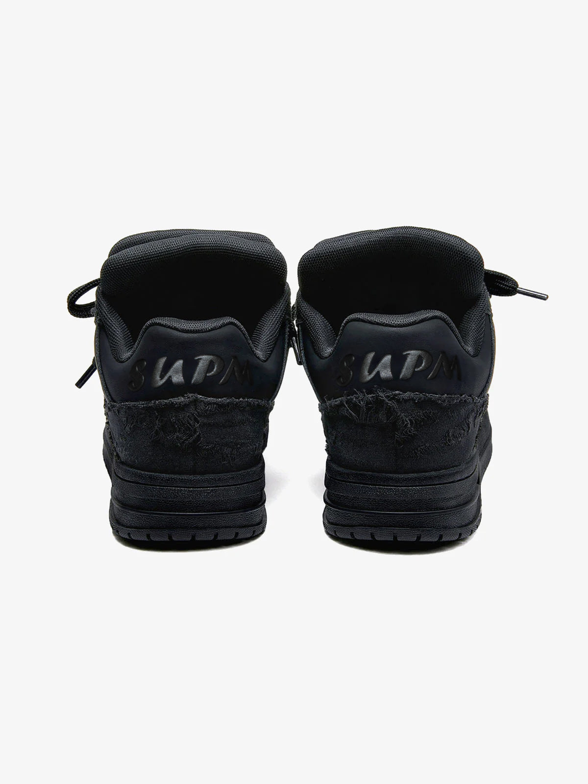 Rubber Sole Black Knight Destruction Skate Shoes-Fineriform