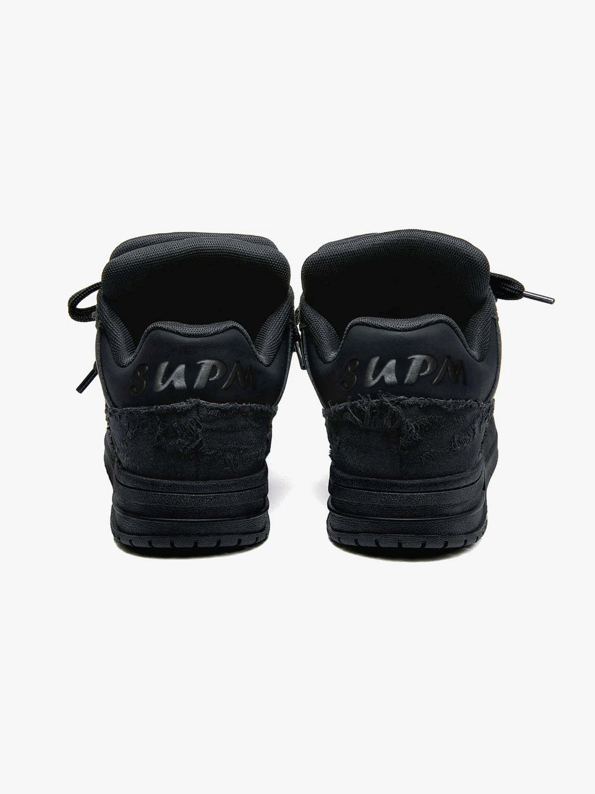 Rubber Sole Black Knight Destruction Skate Shoes-Fineriform