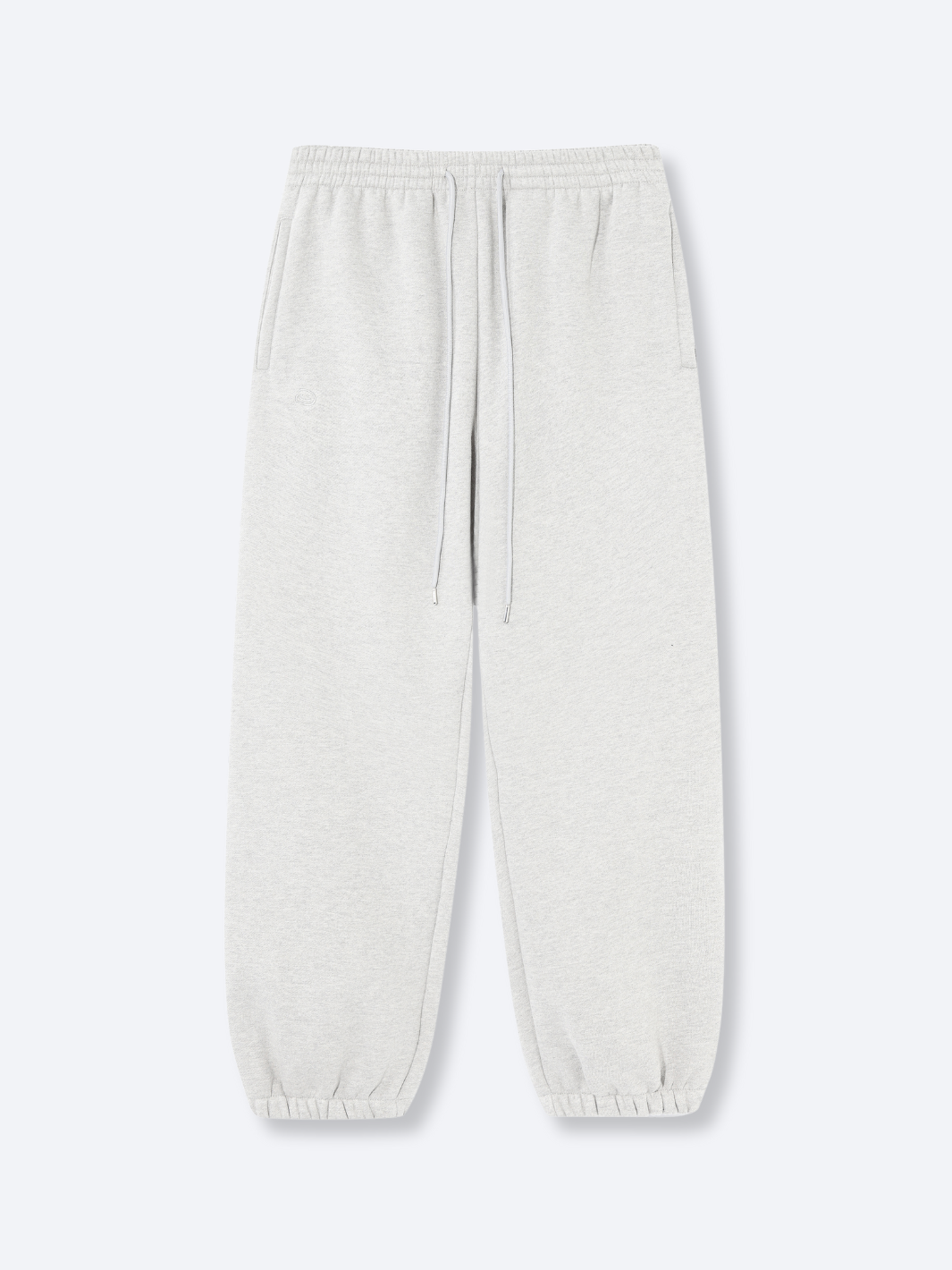 SIGNATURE BASIC SWEATPANTS - HEATHER GREY-Fineriform