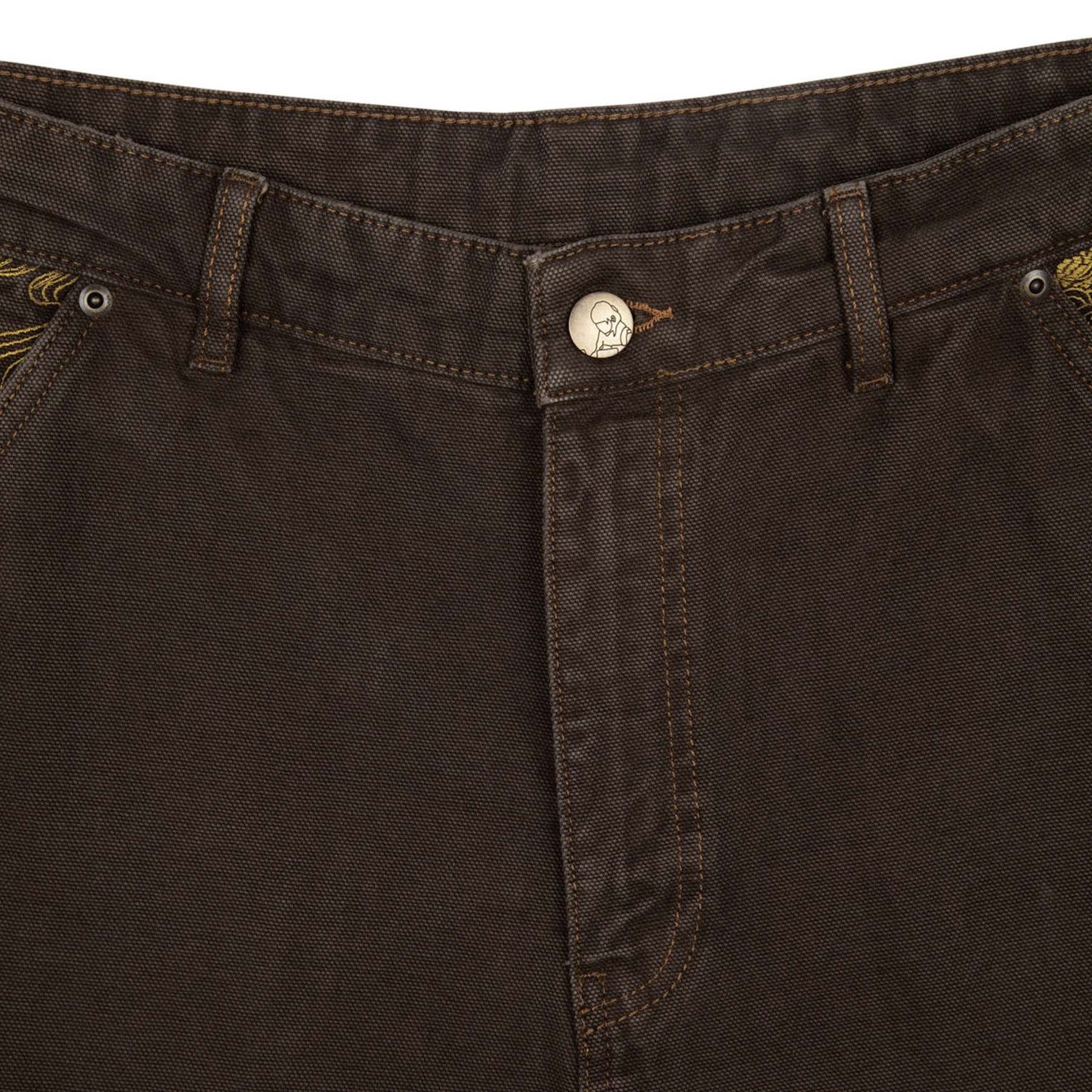 "yakuza" brown washed Denim-Fineriform