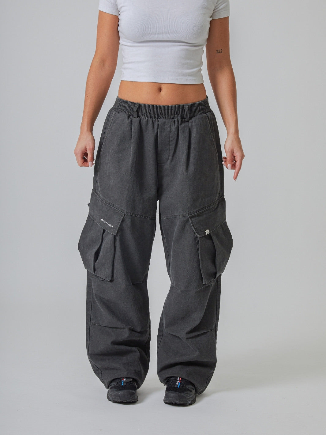 BAGGY CARGO PANTS - GRAPHITE-Fineriform