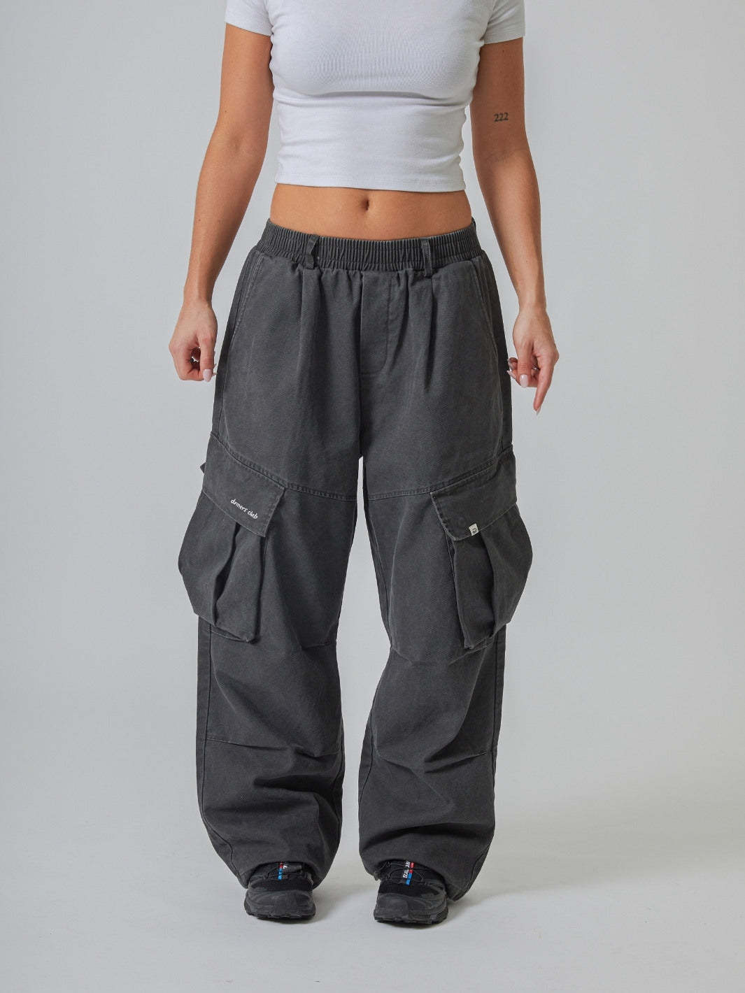 BAGGY CARGO PANTS - GRAPHITE-Fineriform