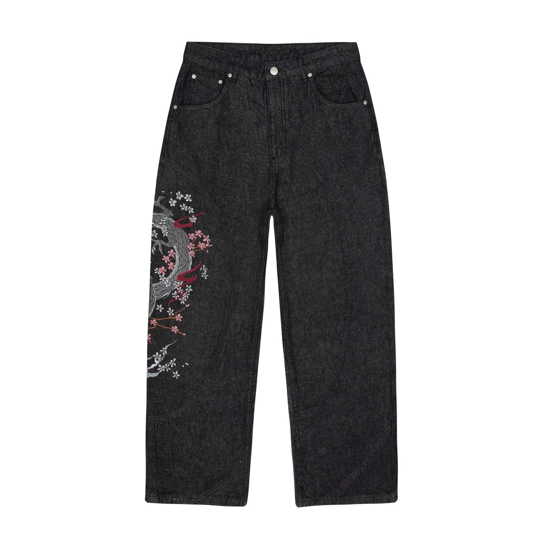 "yakuza" raw Denim black 02-Fineriform