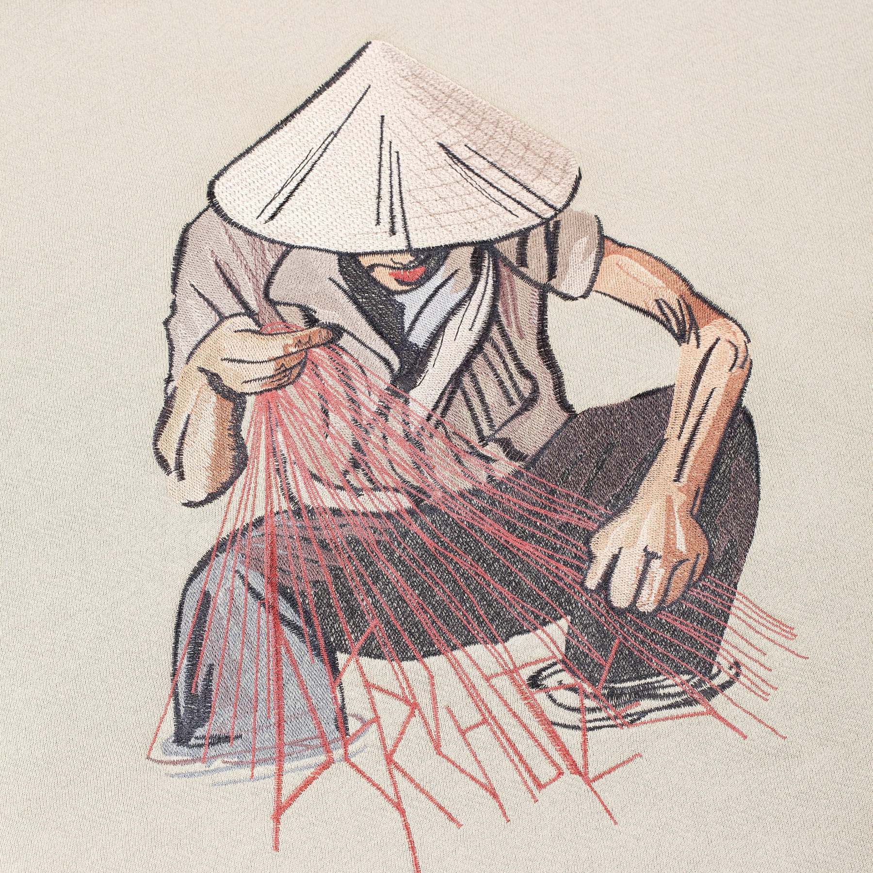 "lotus" Hoodie sage green-Fineriform