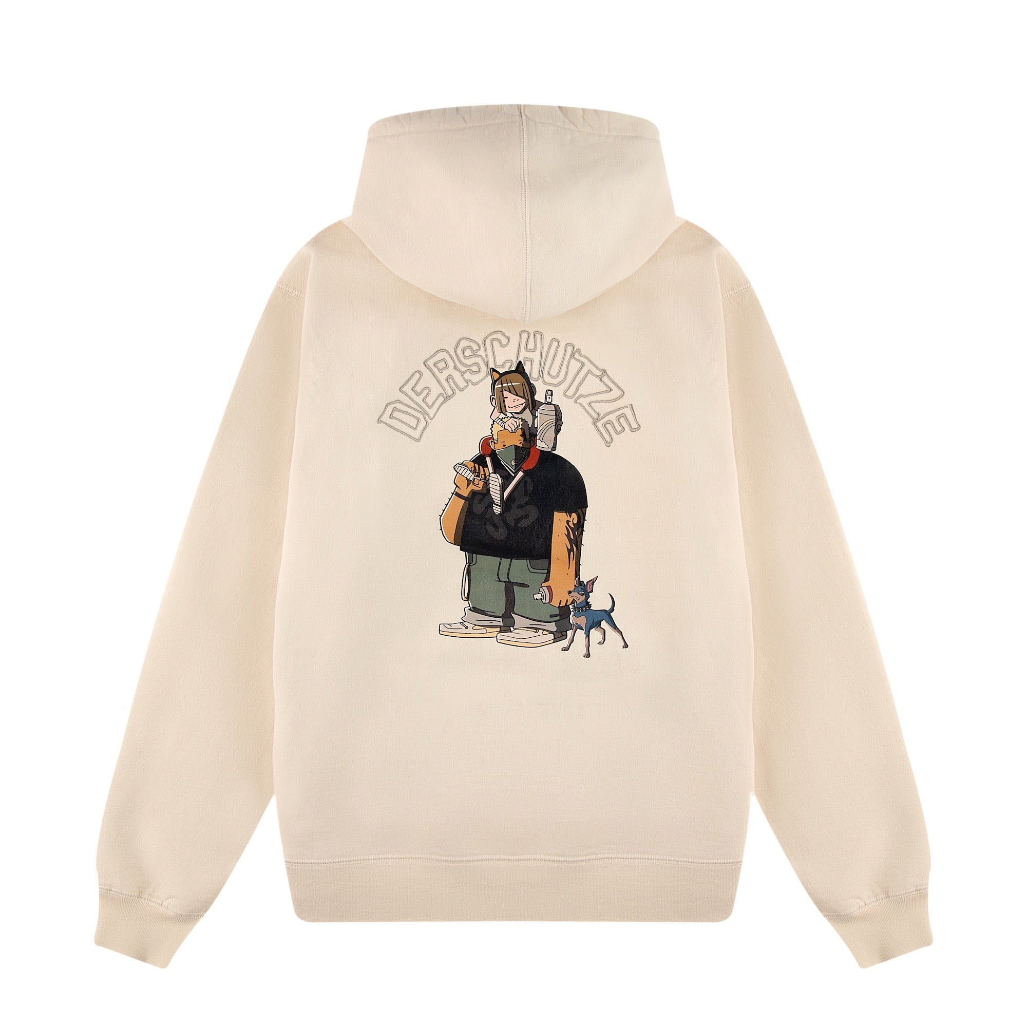 "graffiti" Hoodie beige-Fineriform