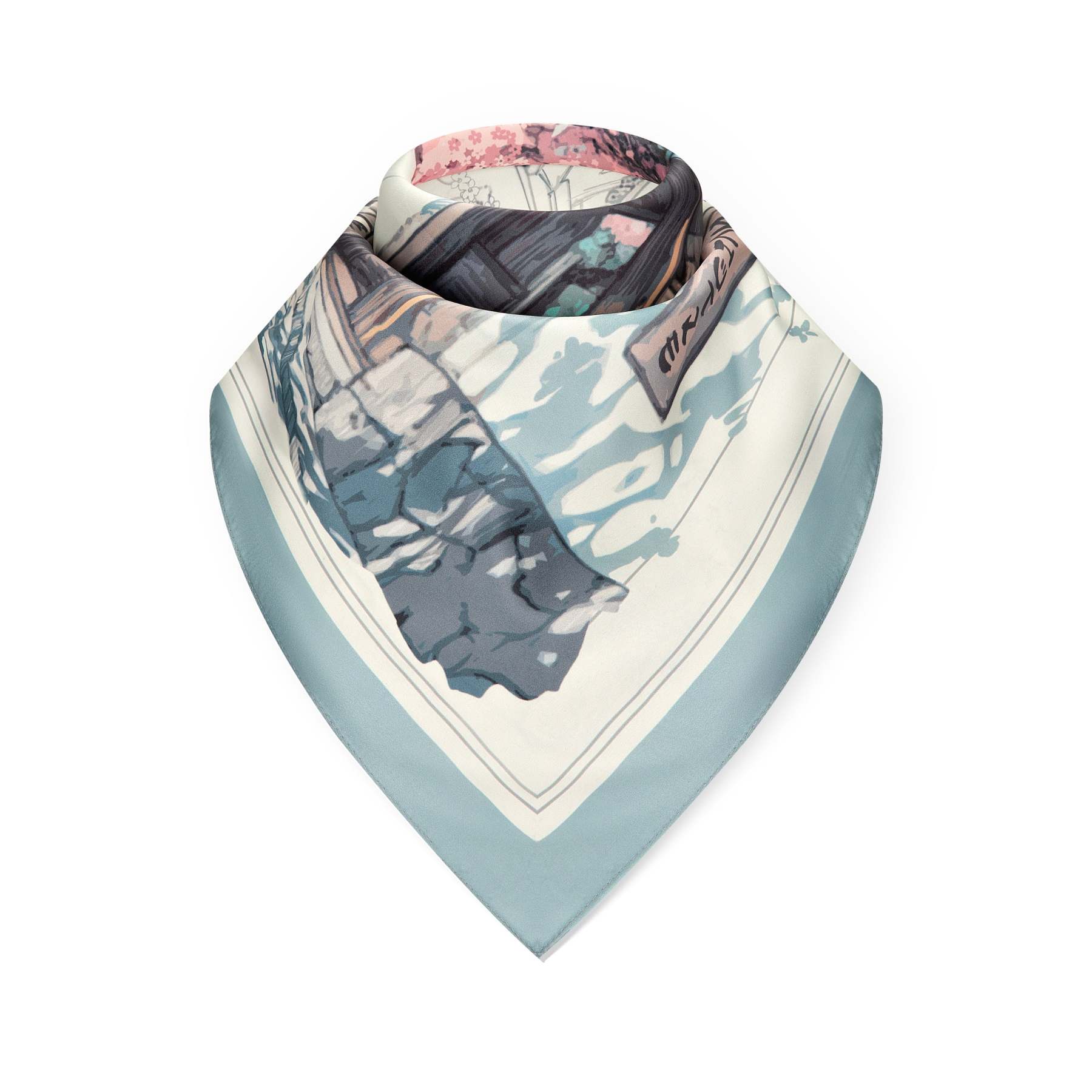 "yakuza"scarf creme-Fineriform