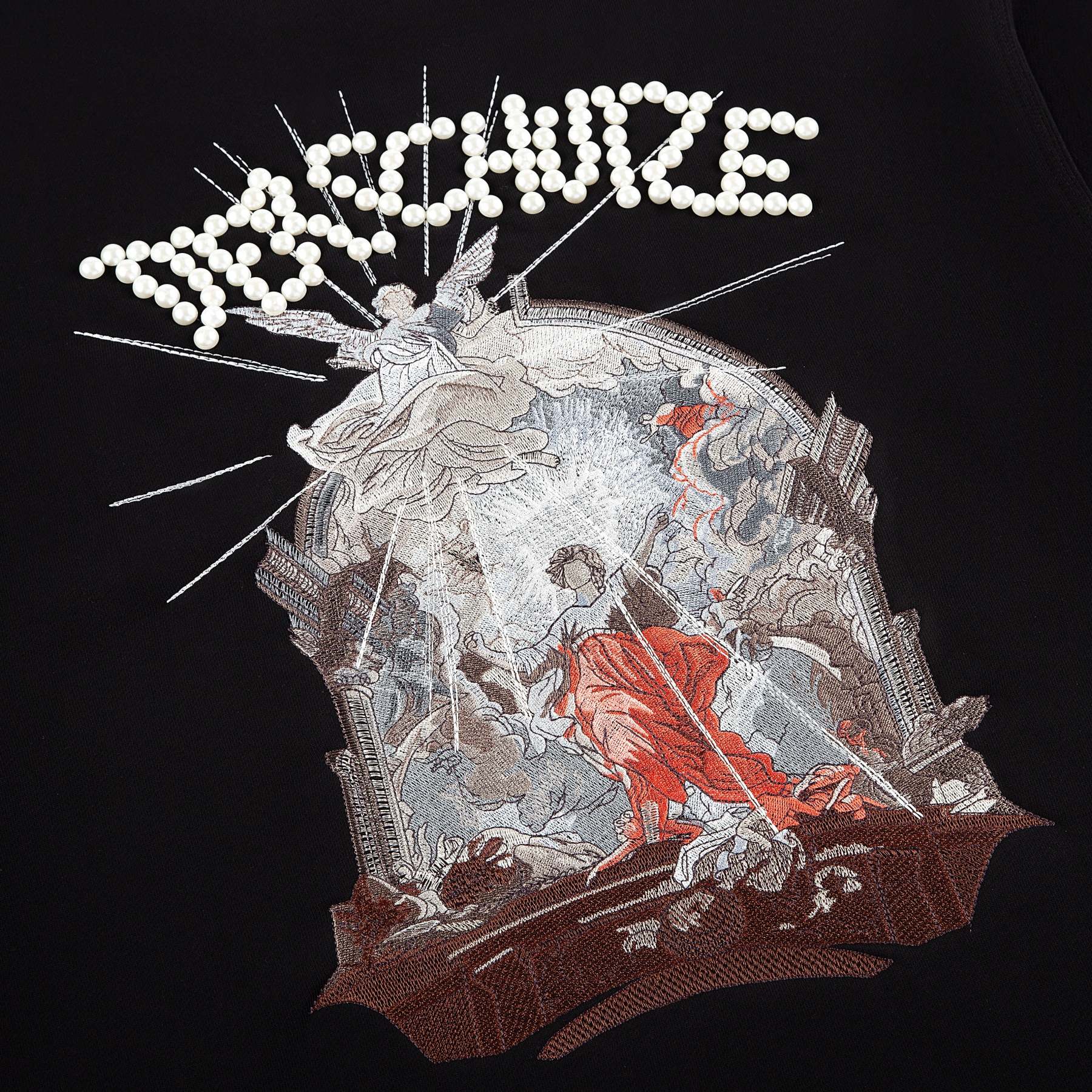 "awakening" Crewneck black 02-Fineriform