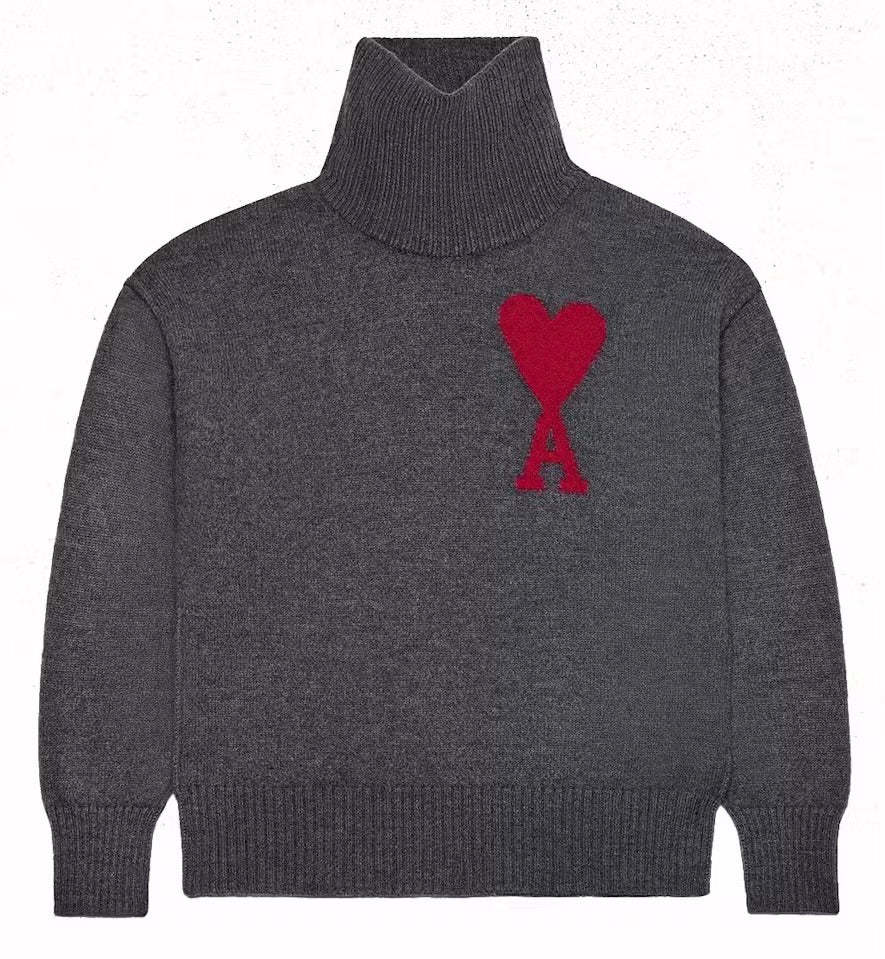 Ami Paris Turtleneck Sweater-Fineriform