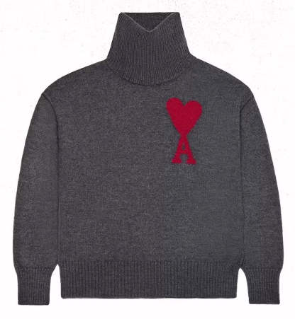 Ami Paris Turtleneck Sweater-Fineriform