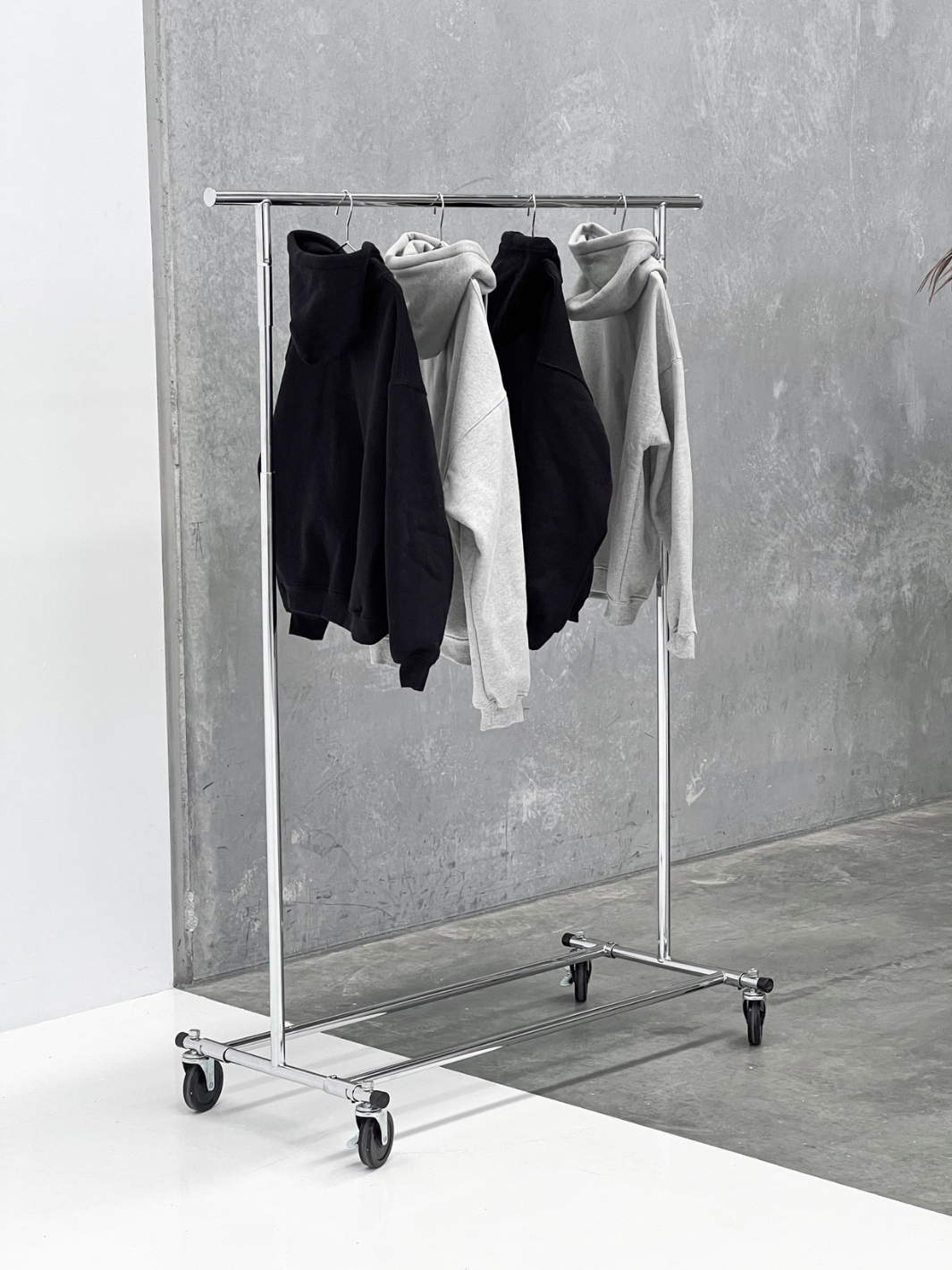 SIGNATURE BASIC ZIP-UP HOODIE - HEATHER GREY-Fineriform