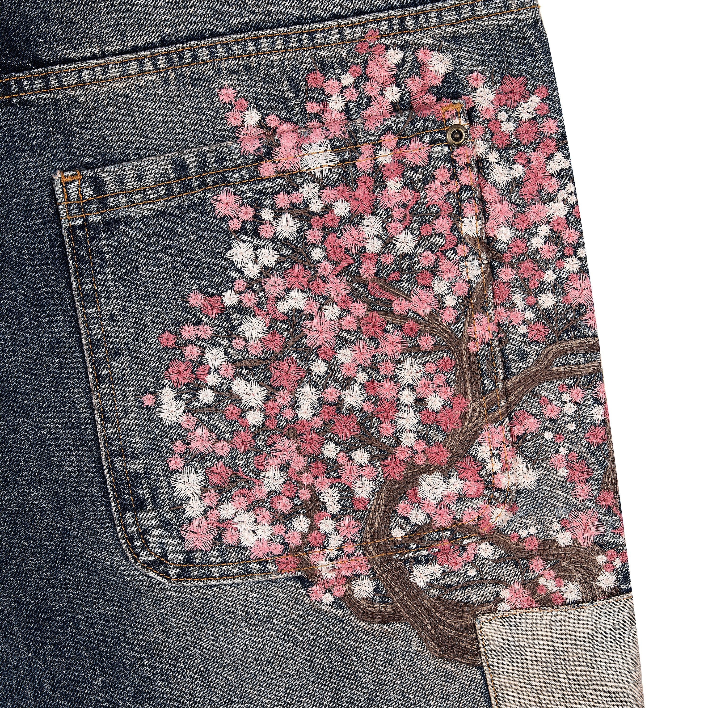 "blossom v2" patchwork washed Denim-Fineriform