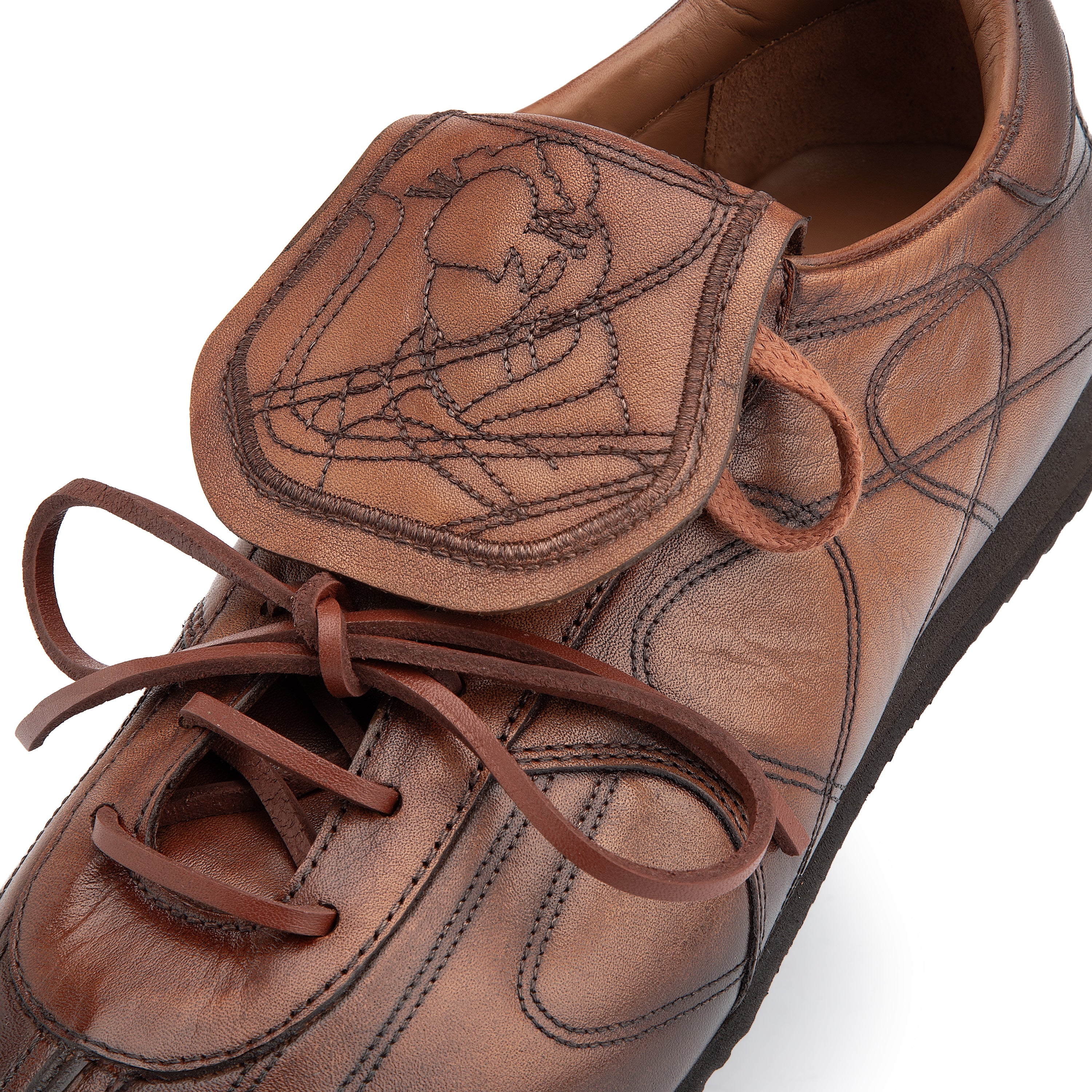 "yakuza" soccer shoes brown-Fineriform