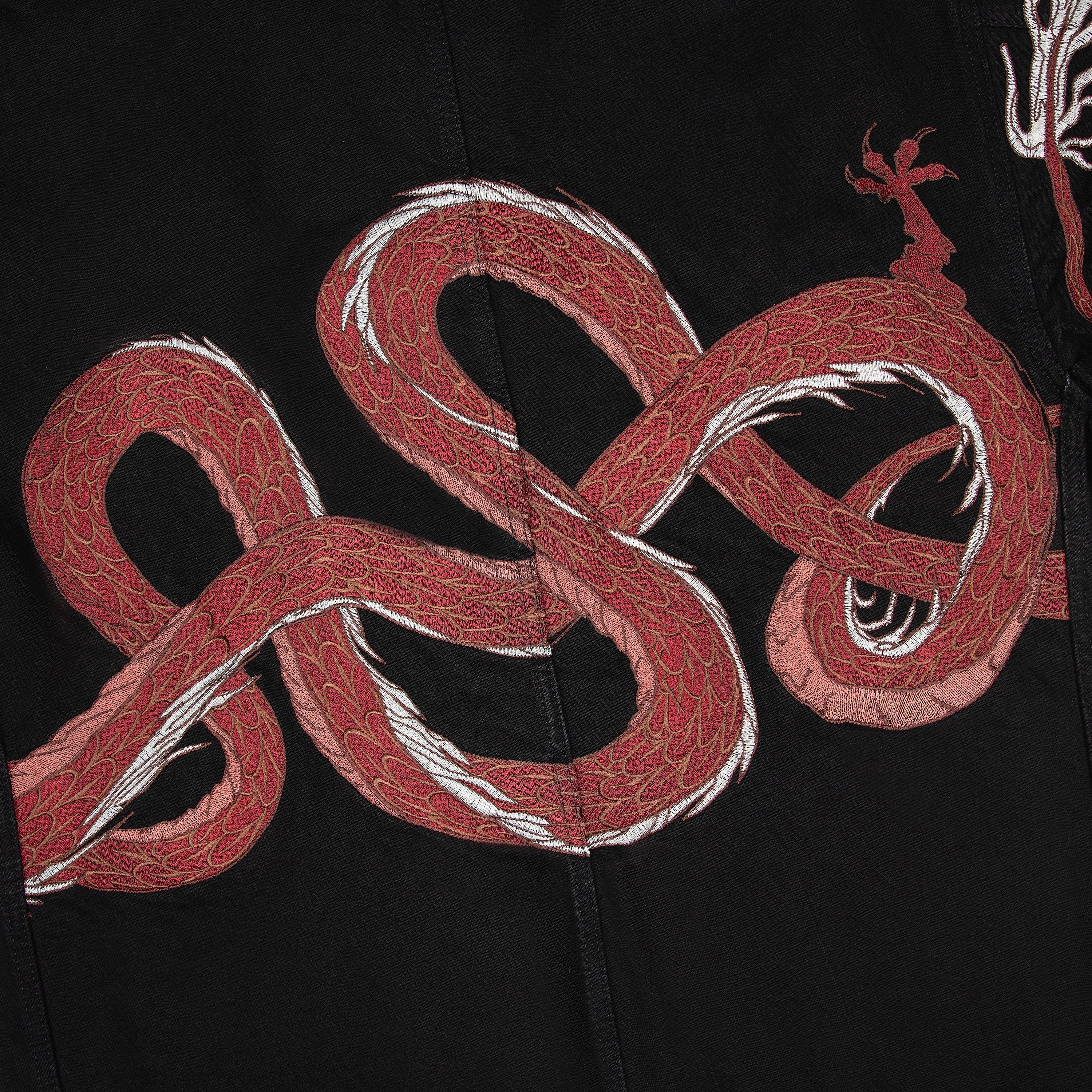 "yakuza" denim Jacket black-Fineriform