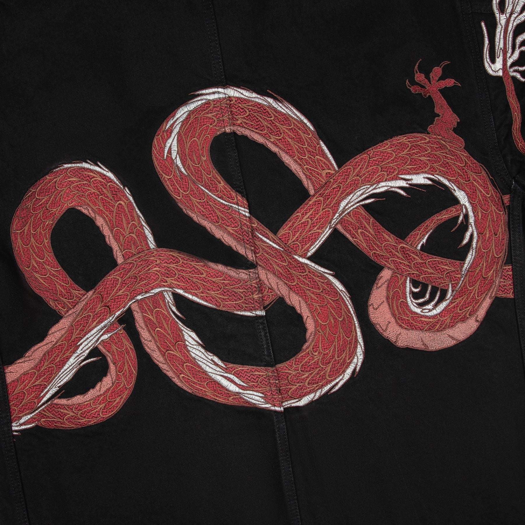 "yakuza" denim Jacket black-Fineriform