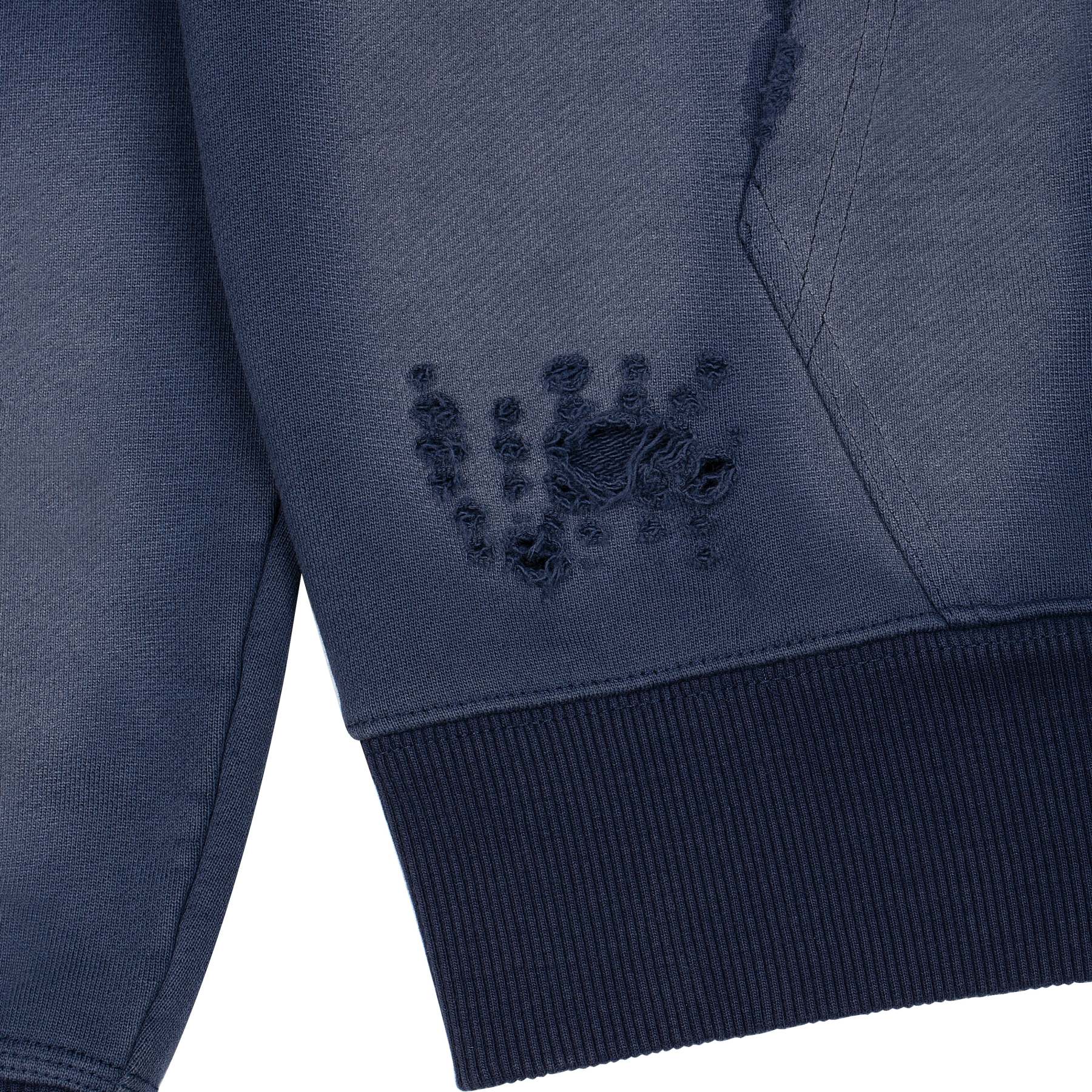 "mosaic" Zip Up Navy-Fineriform