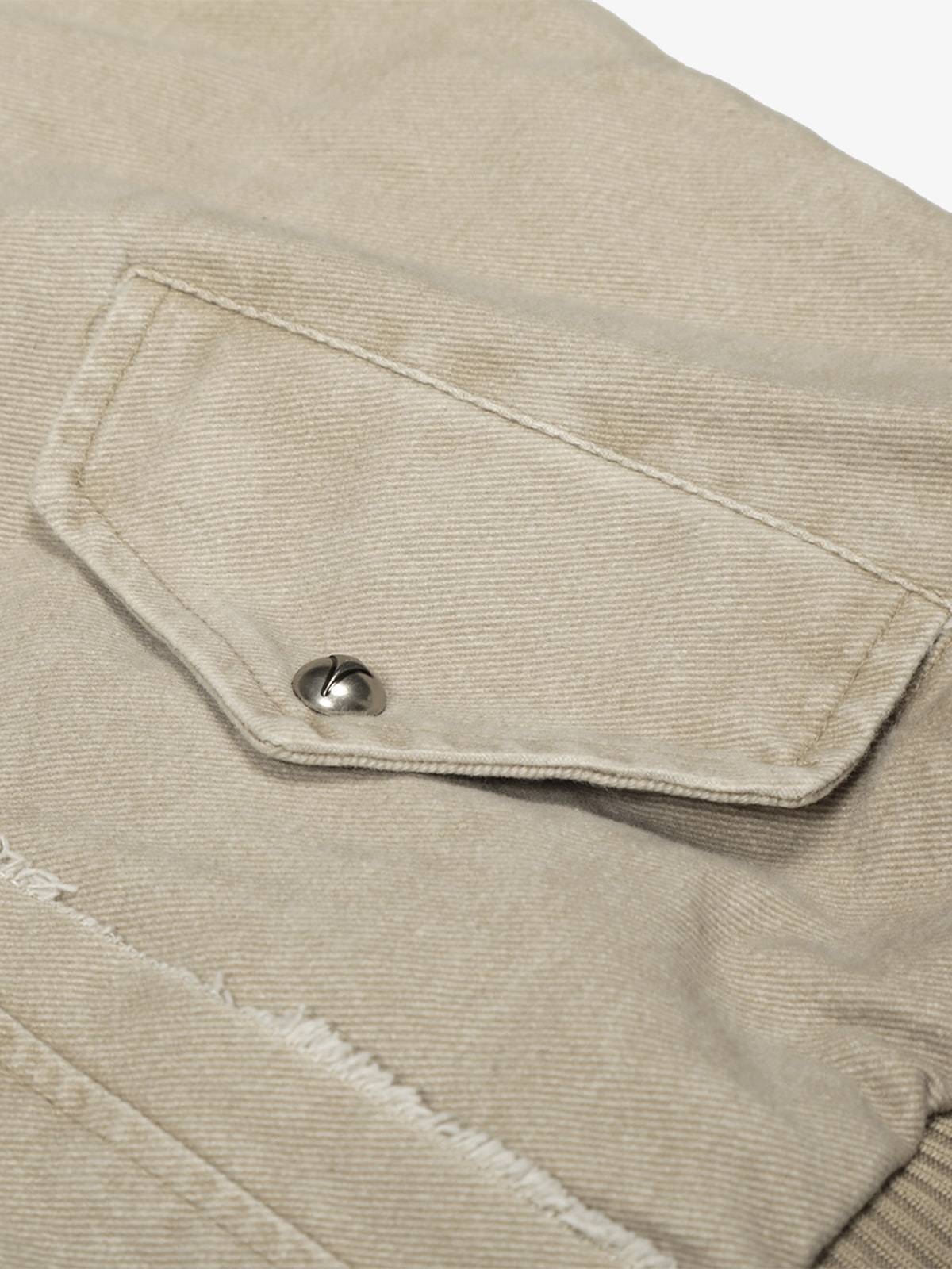 Retro Washed Fleece-lined Hooded Work Jacket-Fineriform