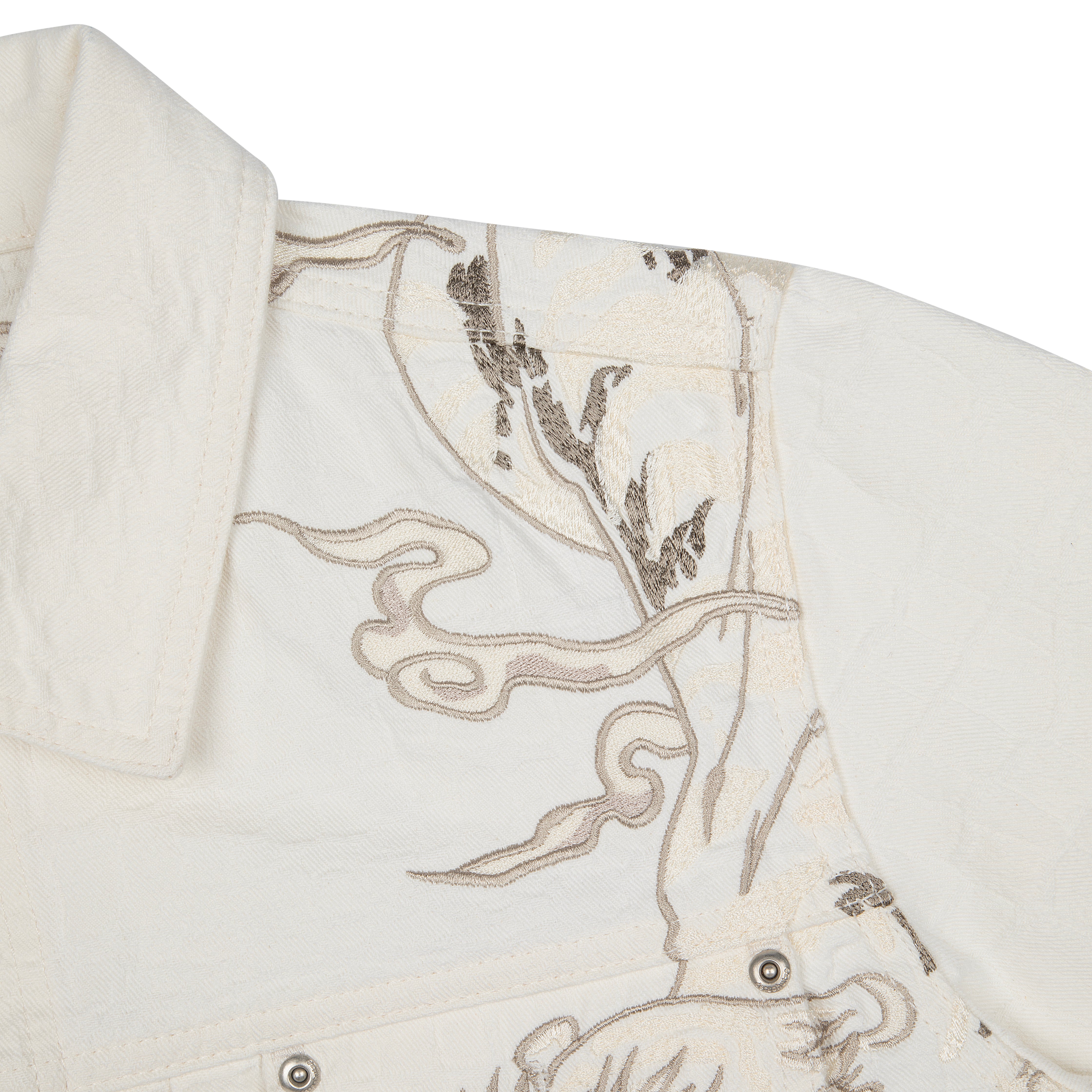 "yakuza" denim Jacket off white-Fineriform