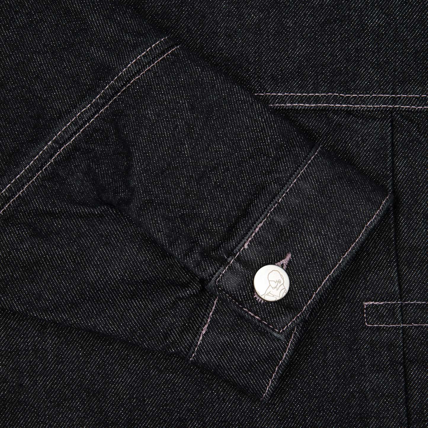 "yakuza" raw denim Jacket-Fineriform