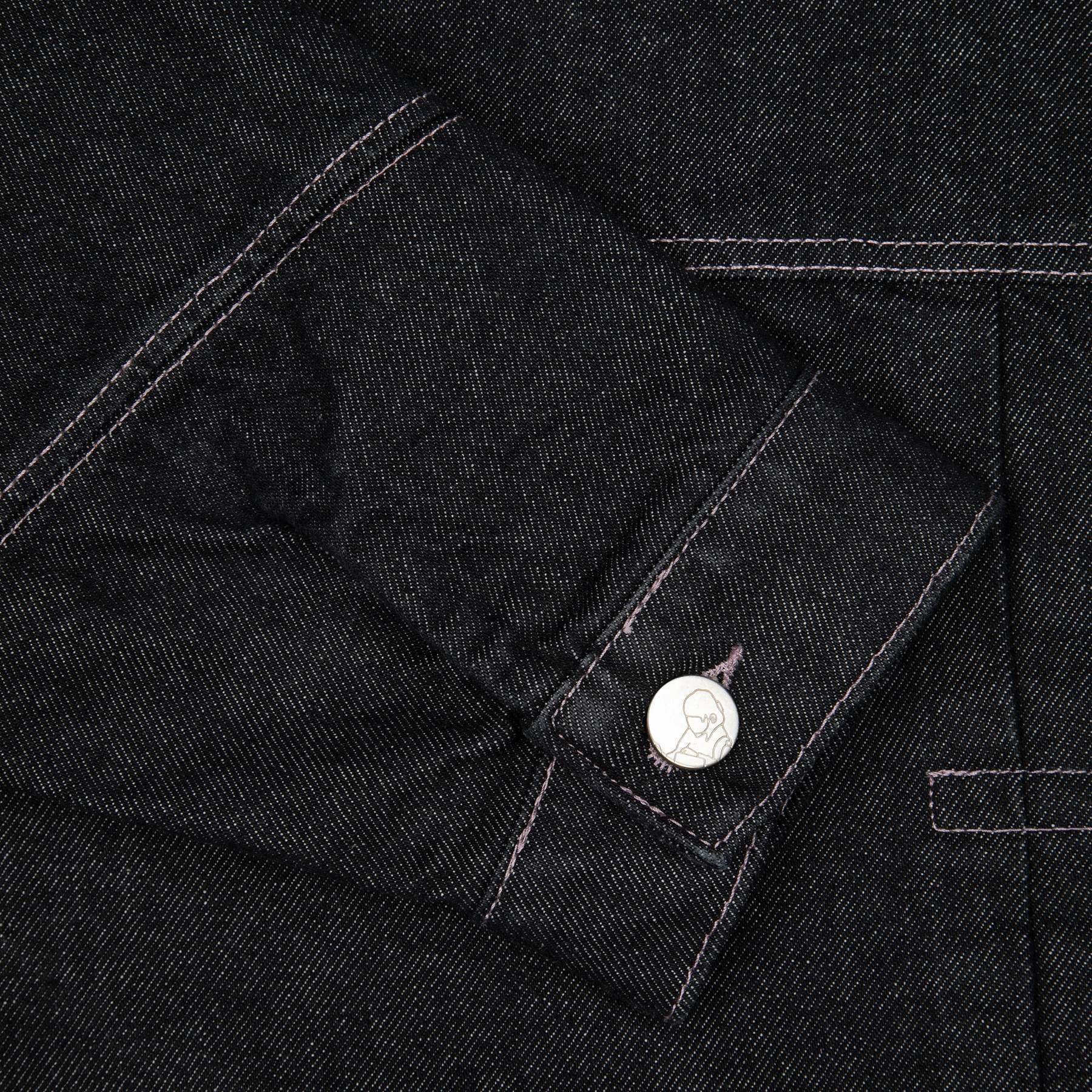 "yakuza" raw denim Jacket-Fineriform