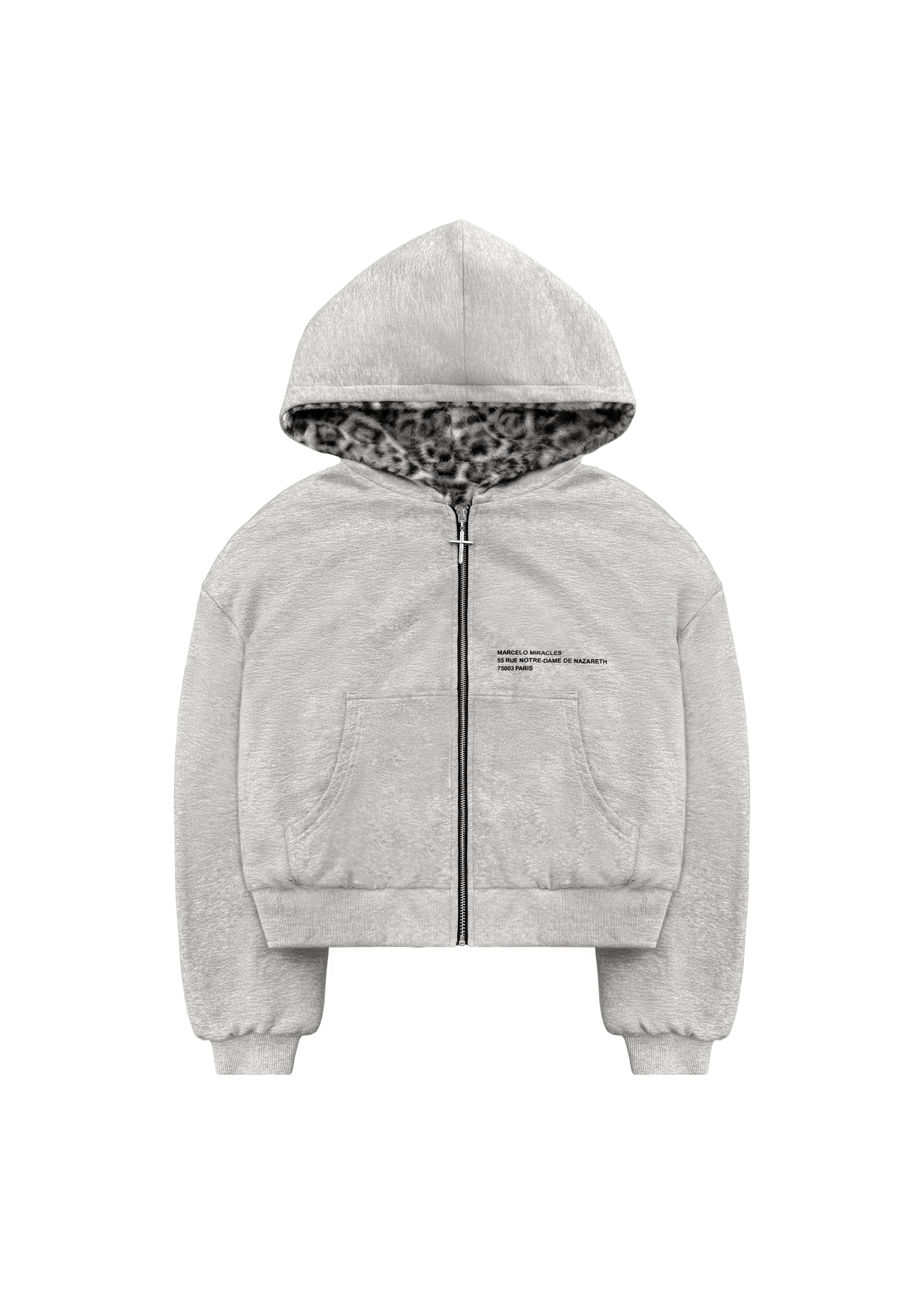 REVERSIBLE FUR ZIP HOODIE-Fineriform