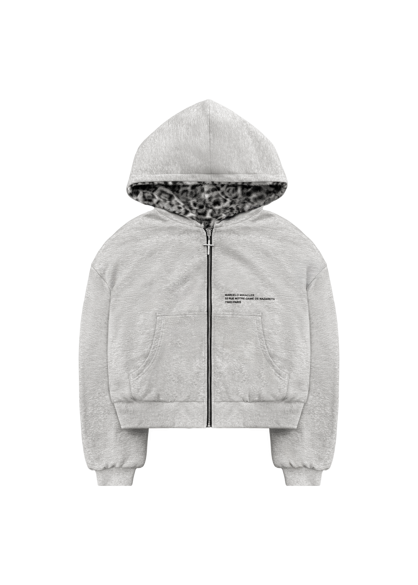 REVERSIBLE FUR ZIP HOODIE-Fineriform
