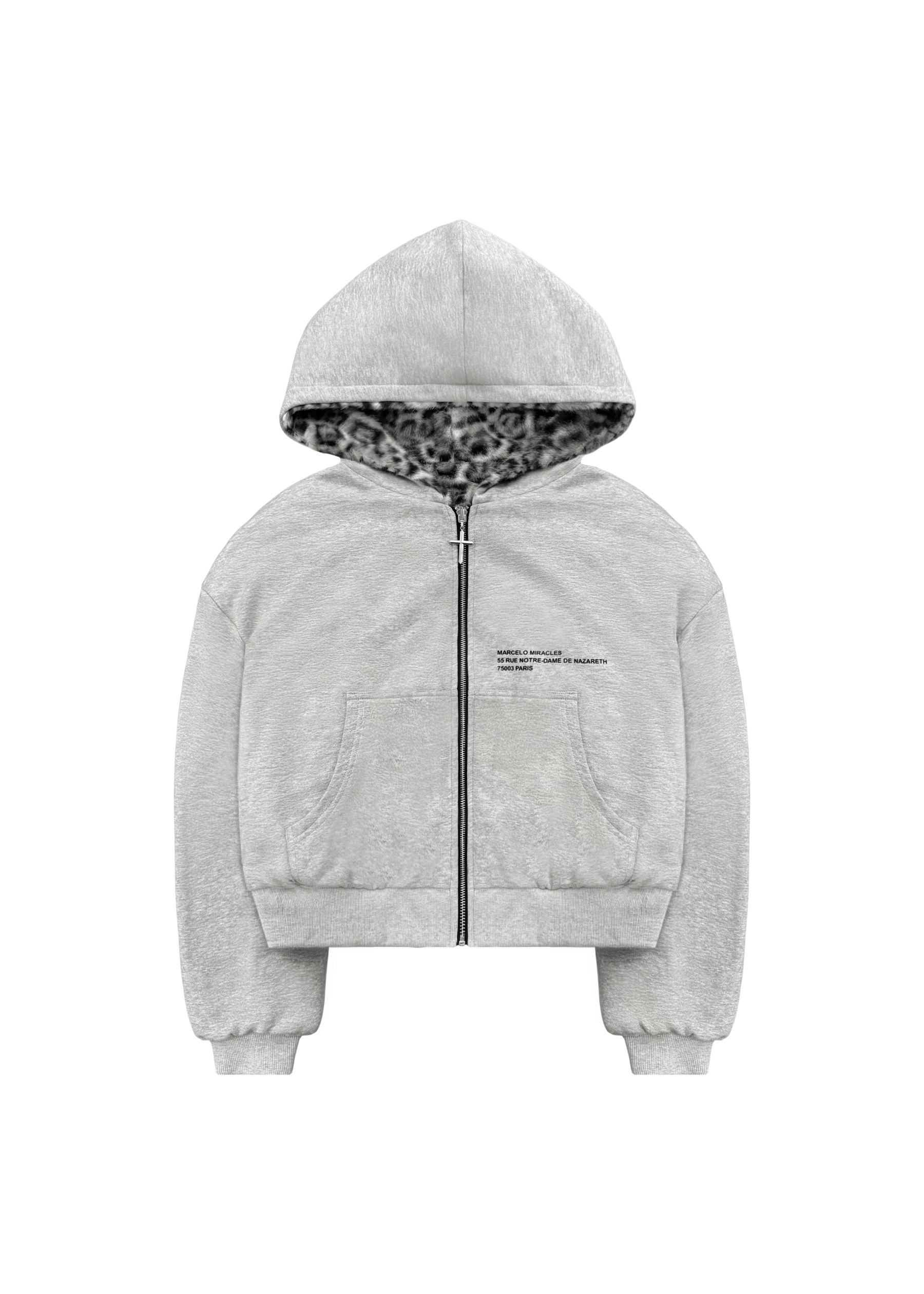 REVERSIBLE FUR ZIP HOODIE-Fineriform