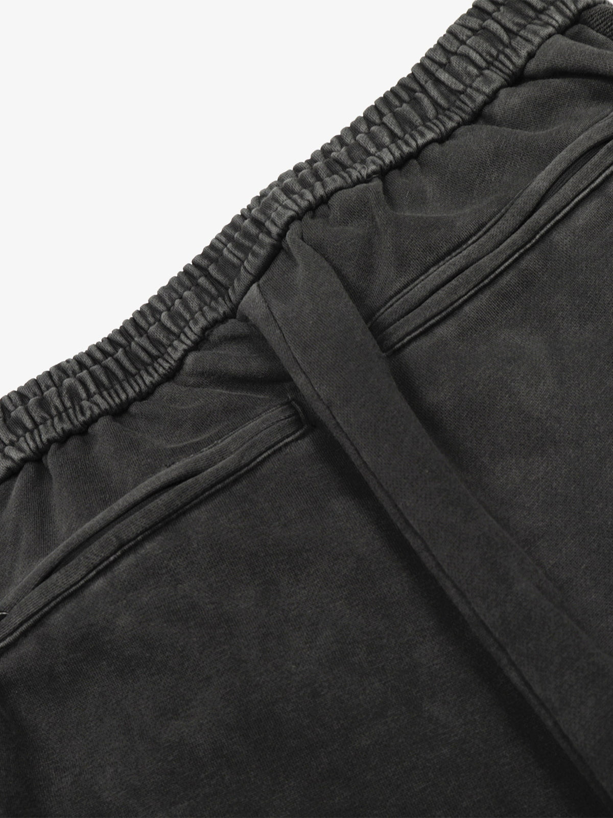 Street Washed Mottled Rivet Letter Print Baggy Sweatpants-Fineriform