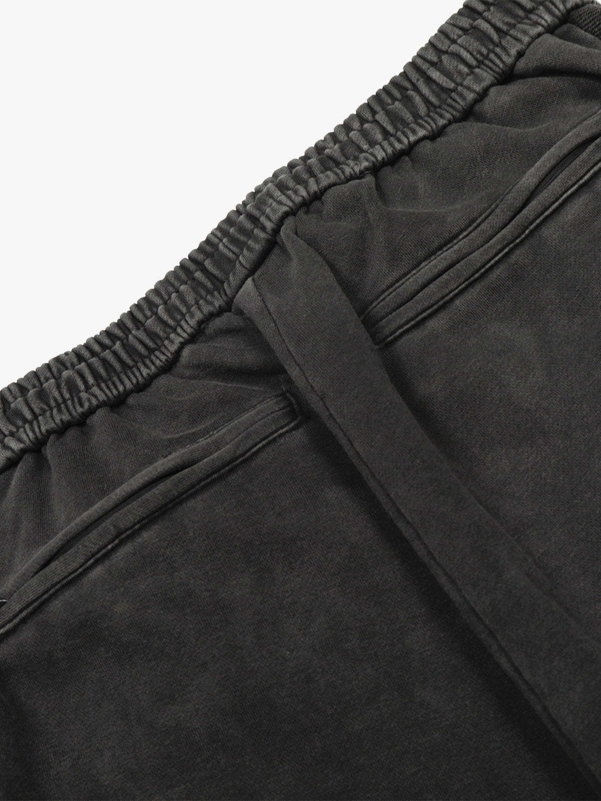 Street Washed Mottled Rivet Letter Print Baggy Sweatpants-Fineriform