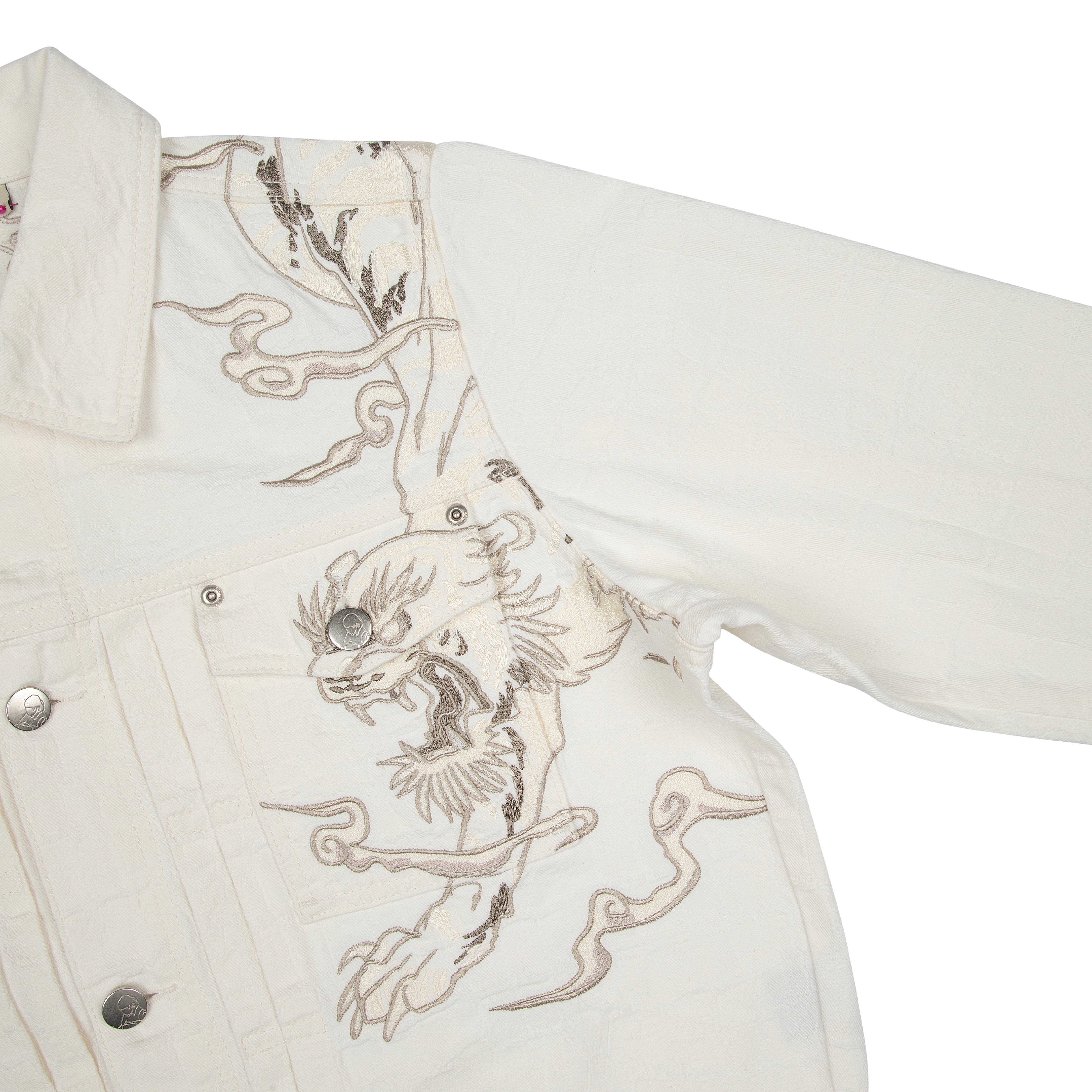"yakuza" denim Jacket off white-Fineriform
