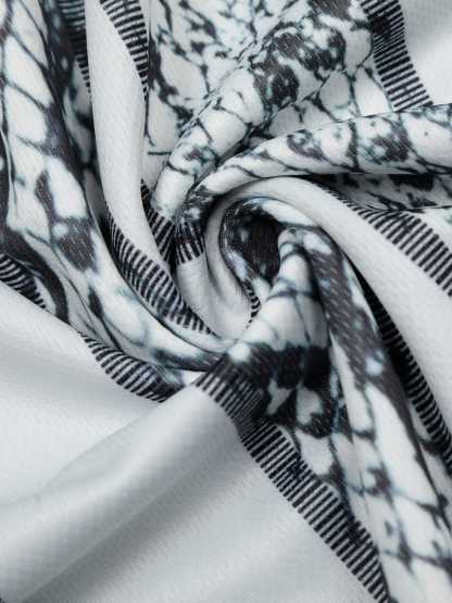 Jersey Style Snake Print T-Shirt - 2418-Fineriform