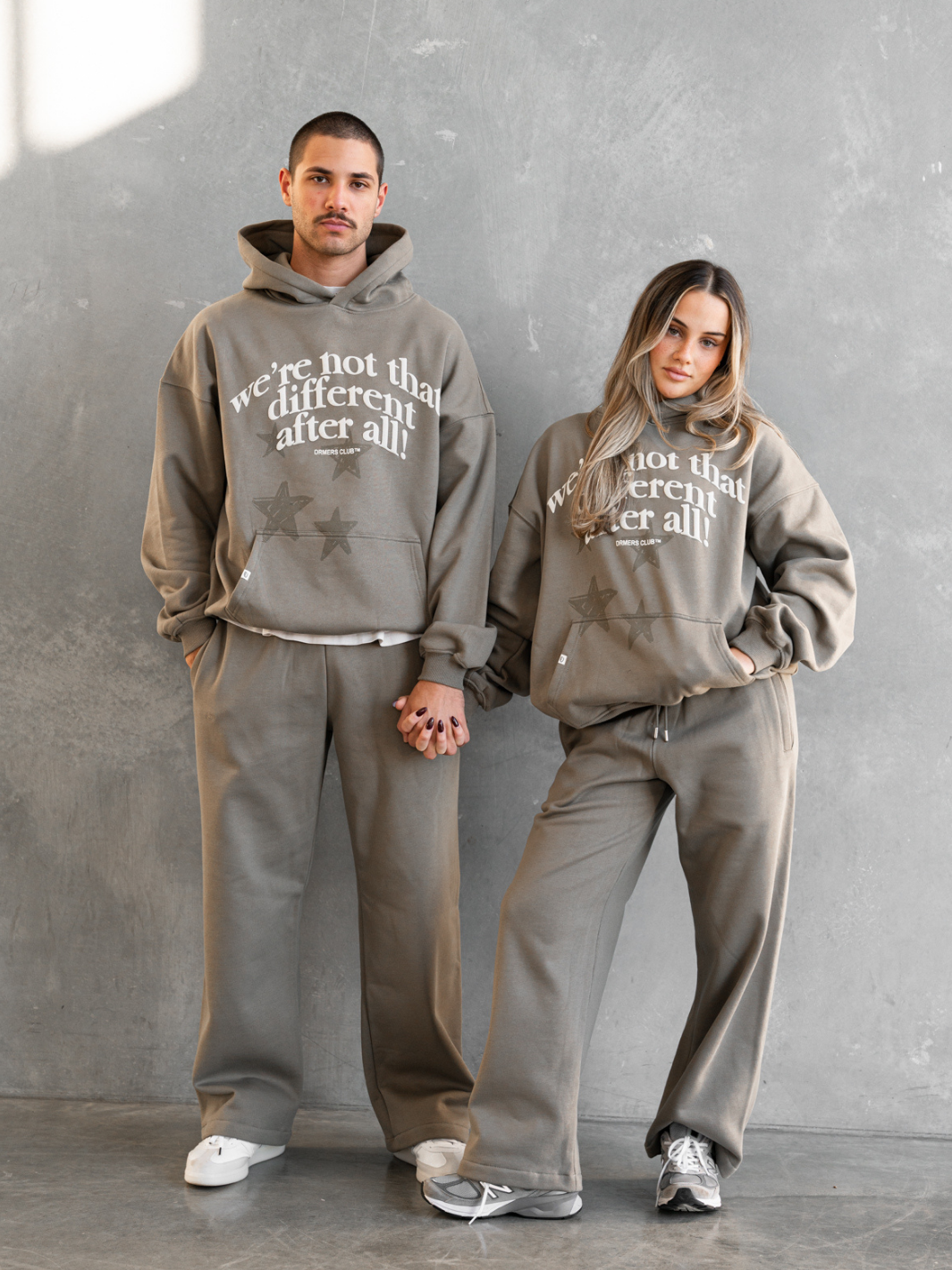 STRAIGHT LEG SWEATPANTS - DEEP TAUPE-Fineriform