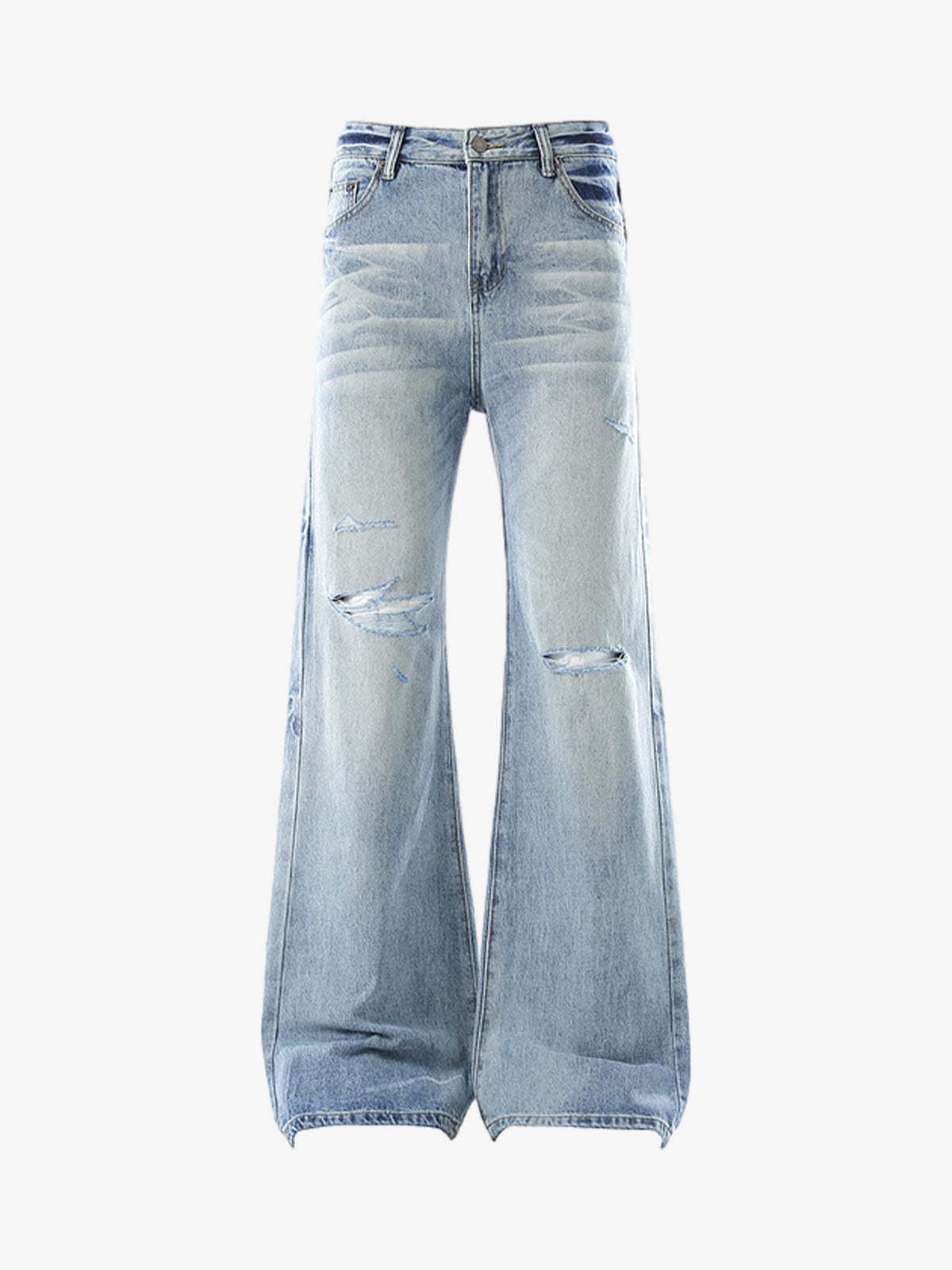 Denim Ripped Washed Distressed Jeans - 2503-Fineriform