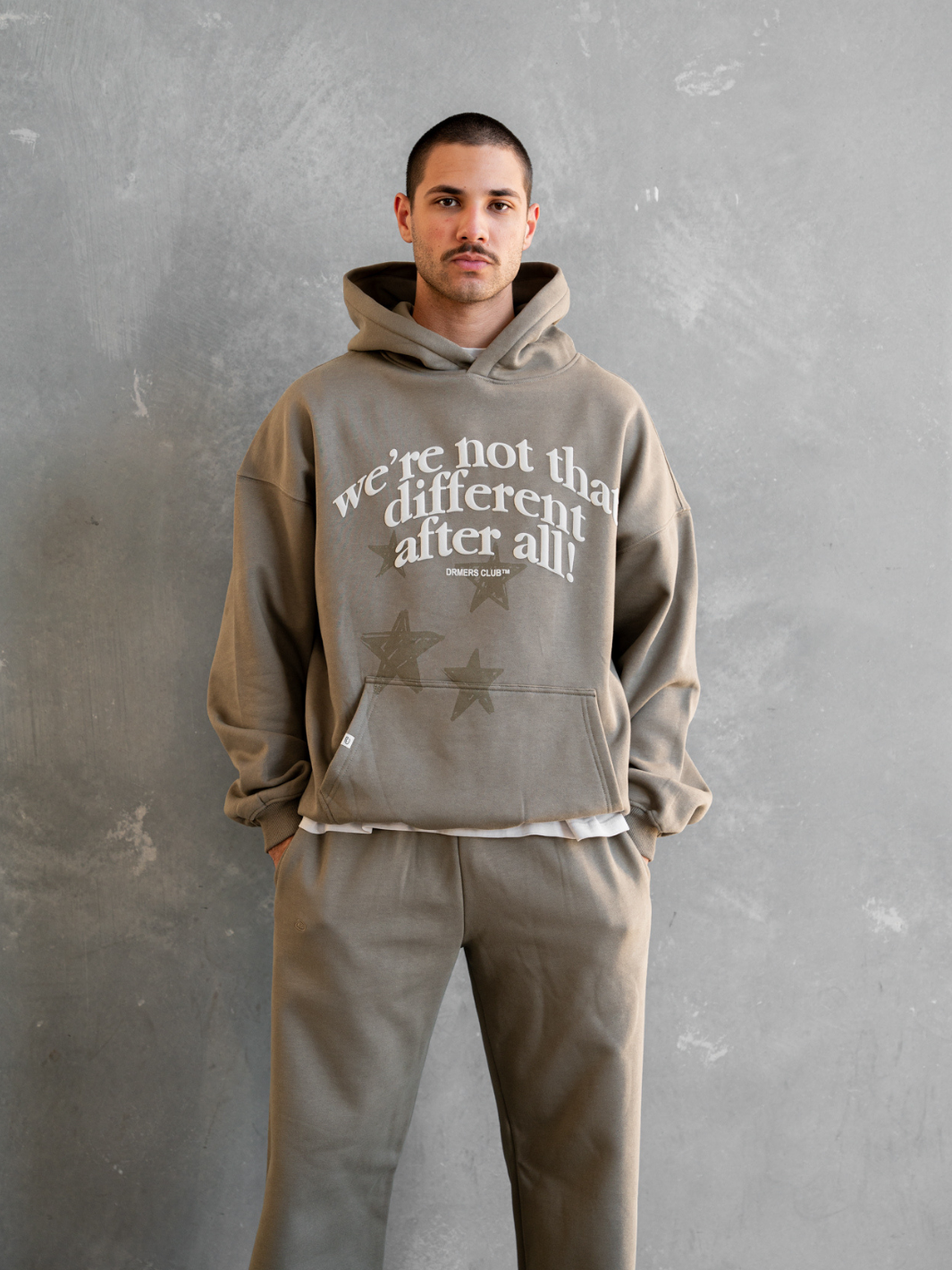 STRAIGHT LEG SWEATPANTS - DEEP TAUPE-Fineriform