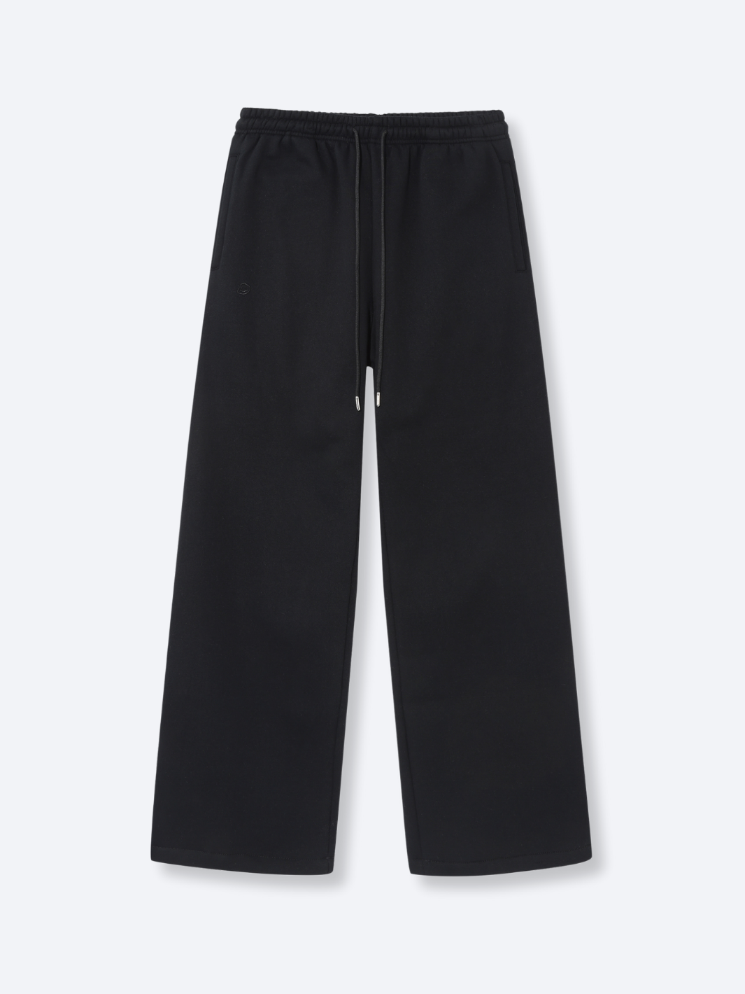 STRAIGHT LEG SWEATPANTS - BLACK-Fineriform